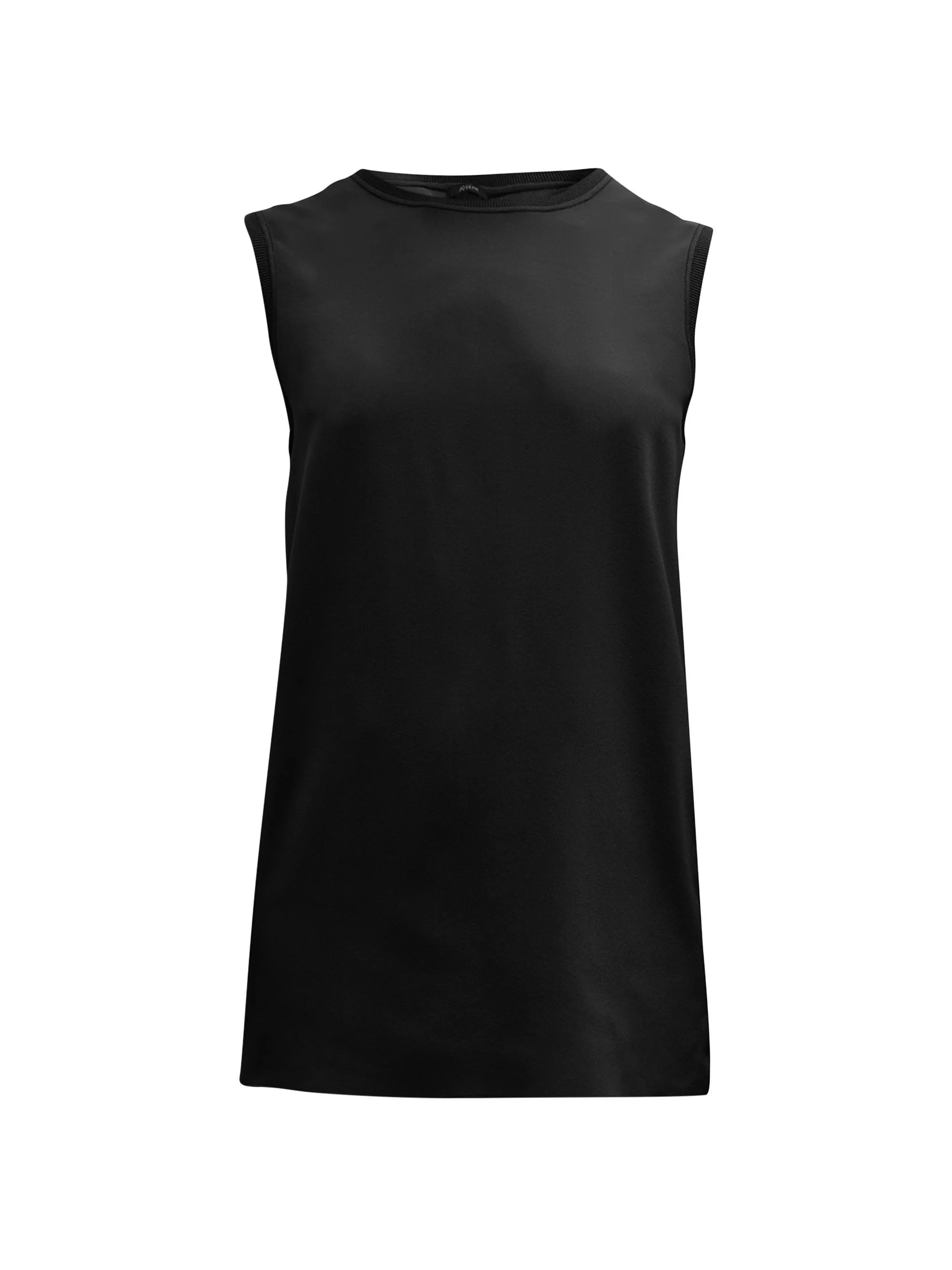 Women's Bley Silk Crepe Tank - Black - 1