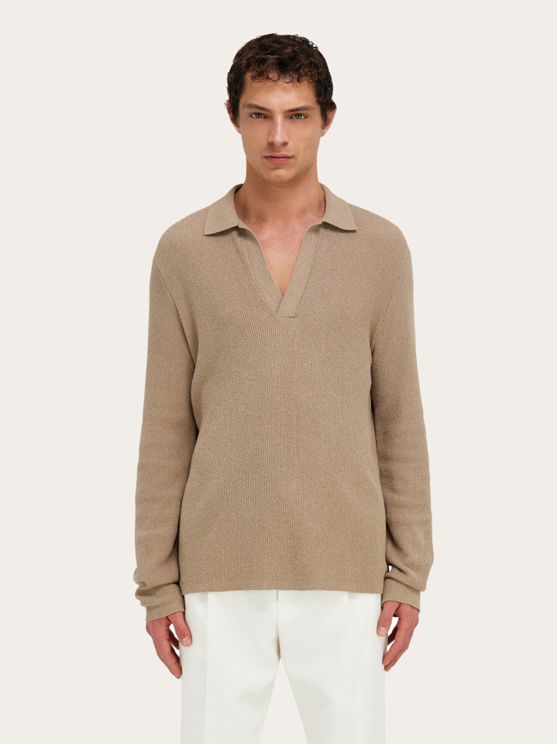 FERRAGAMO Long sleeve polo shirt outlook