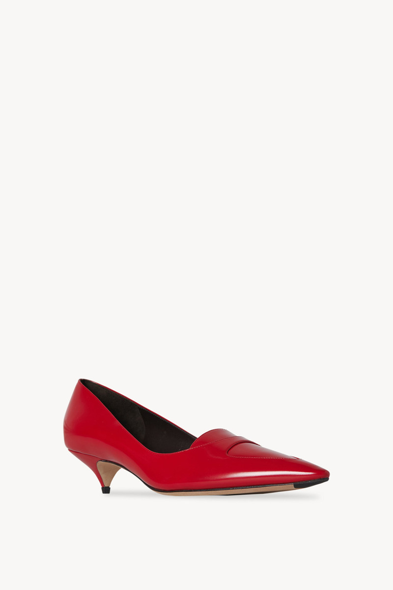 The Row Viv Kitten Heel in Leather outlook