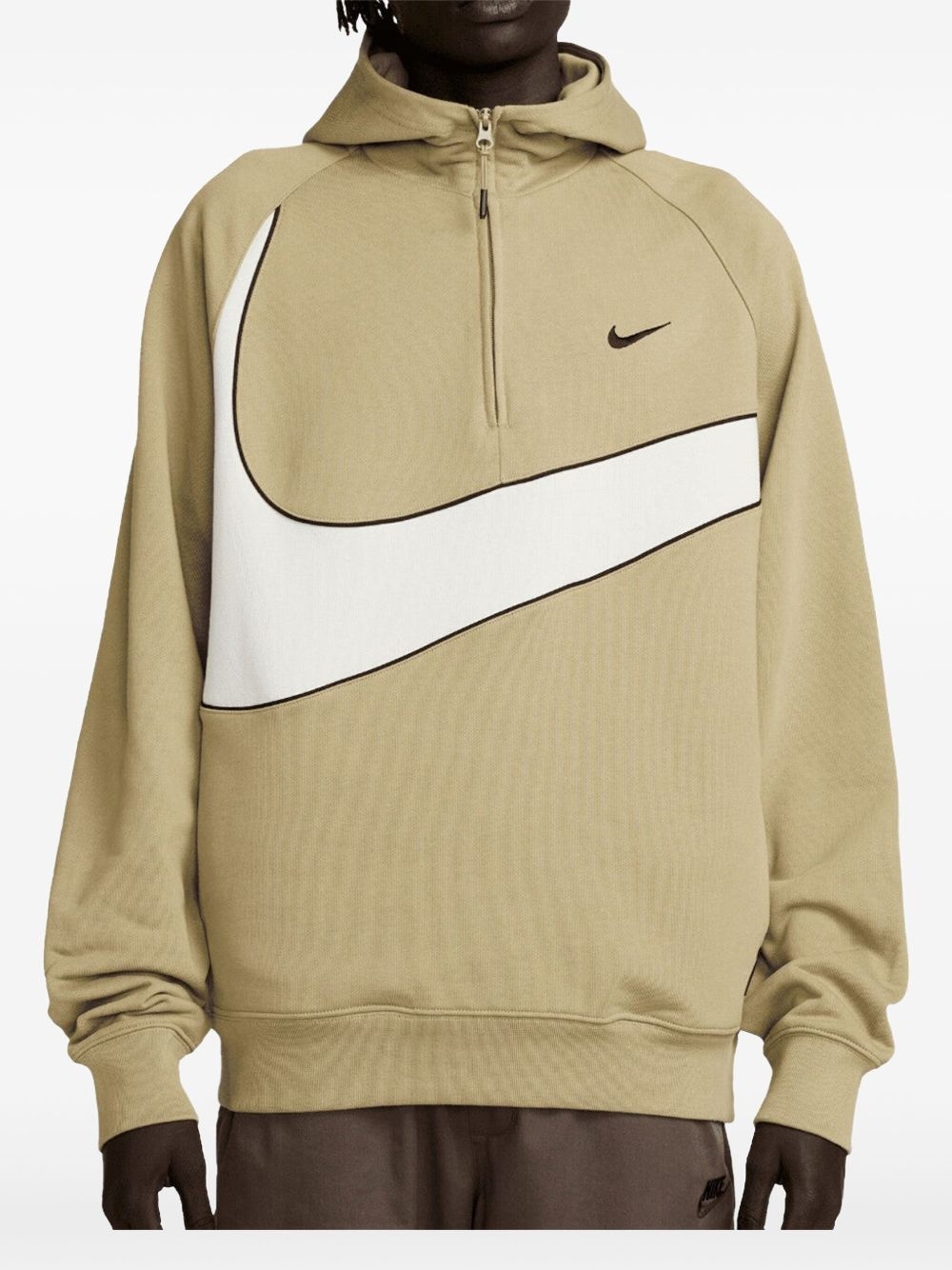 Swoosh "Green/Black" fleece hoodie - 2