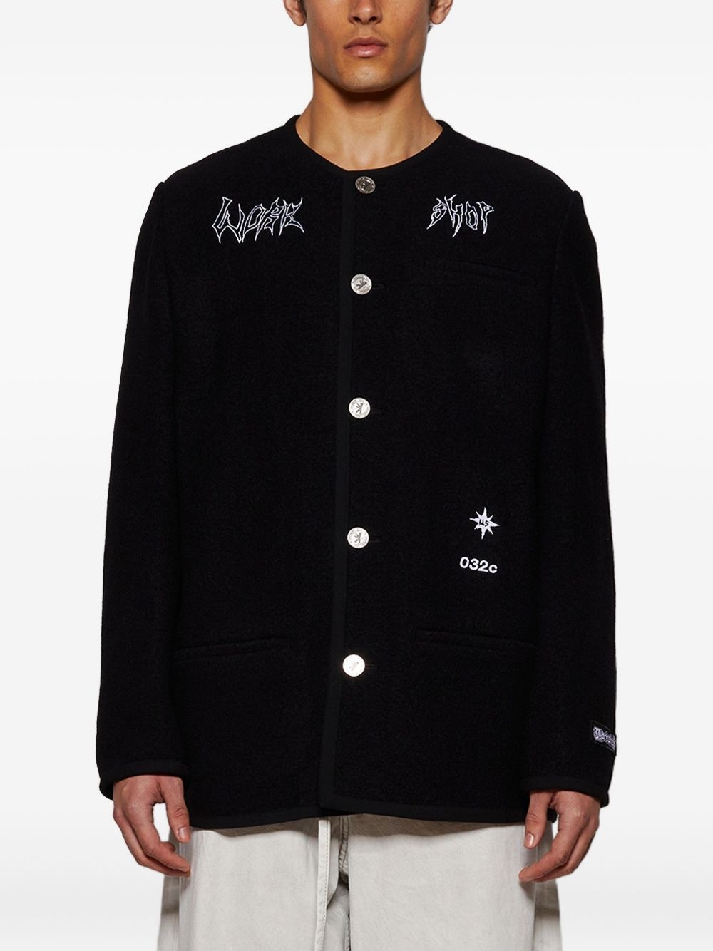 Ghost Writer button-up embroidered jacket - 3