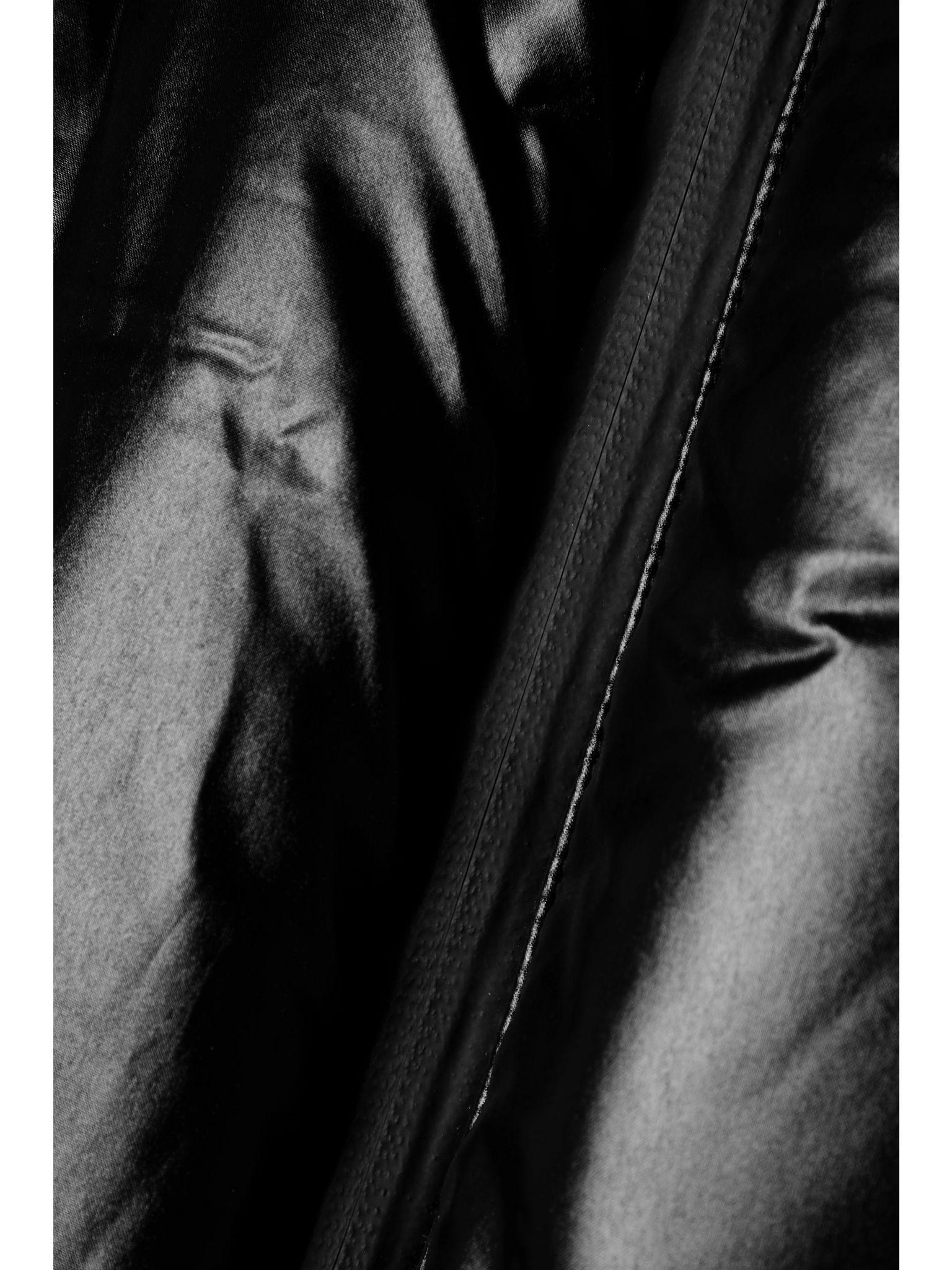 Daisy Nuke cropped quilted glossed-shell down jacket Black - 5