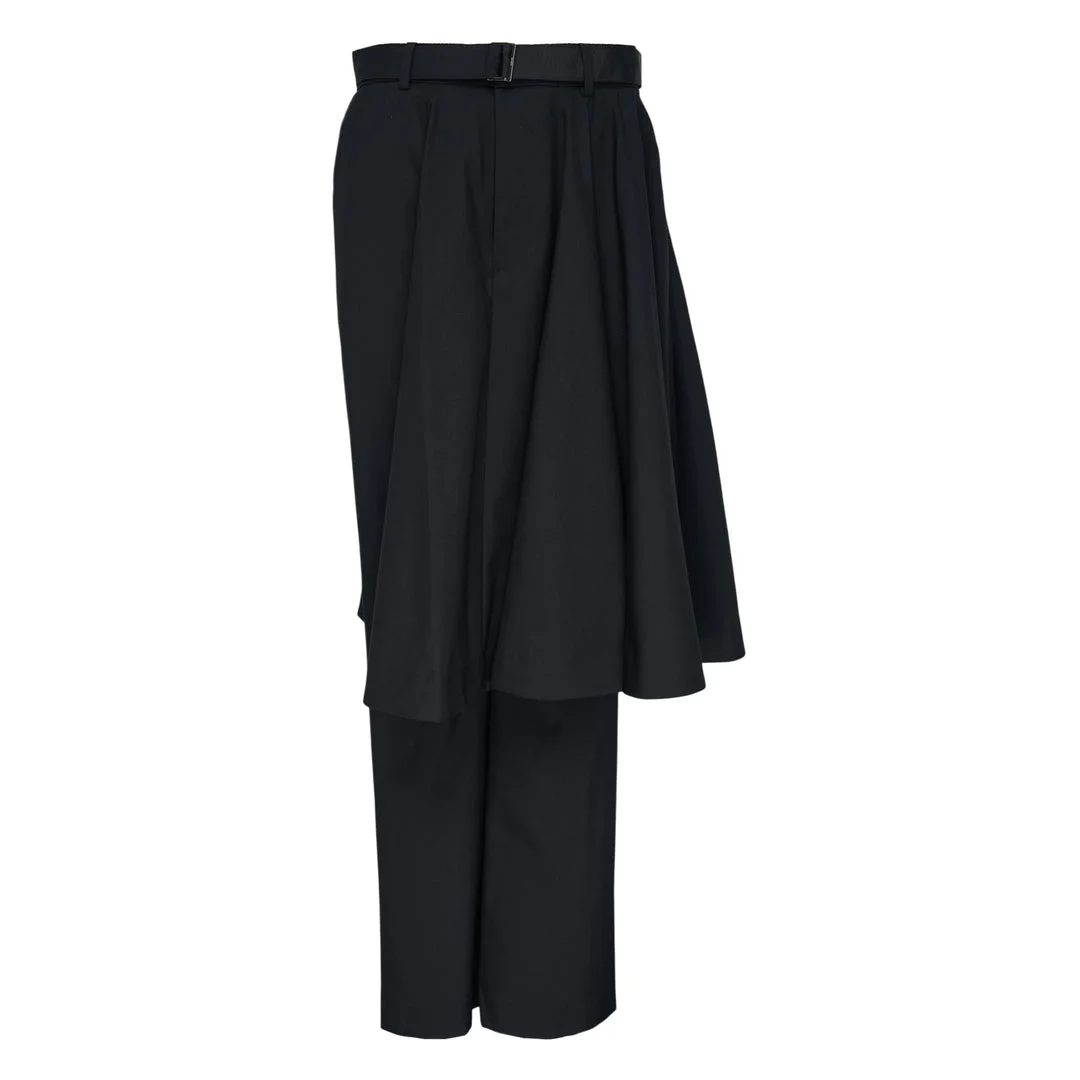 Suiting Skirt-Overlay Pants - 1