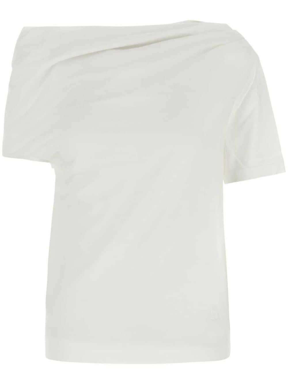 draped T-shirt - 1