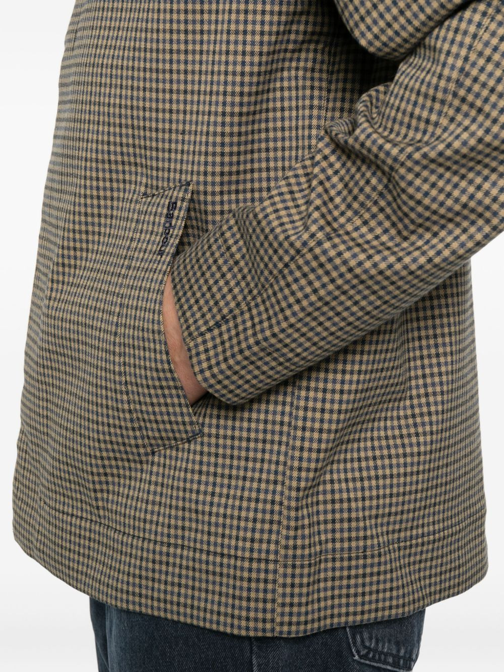 checked shirt jacket - 5