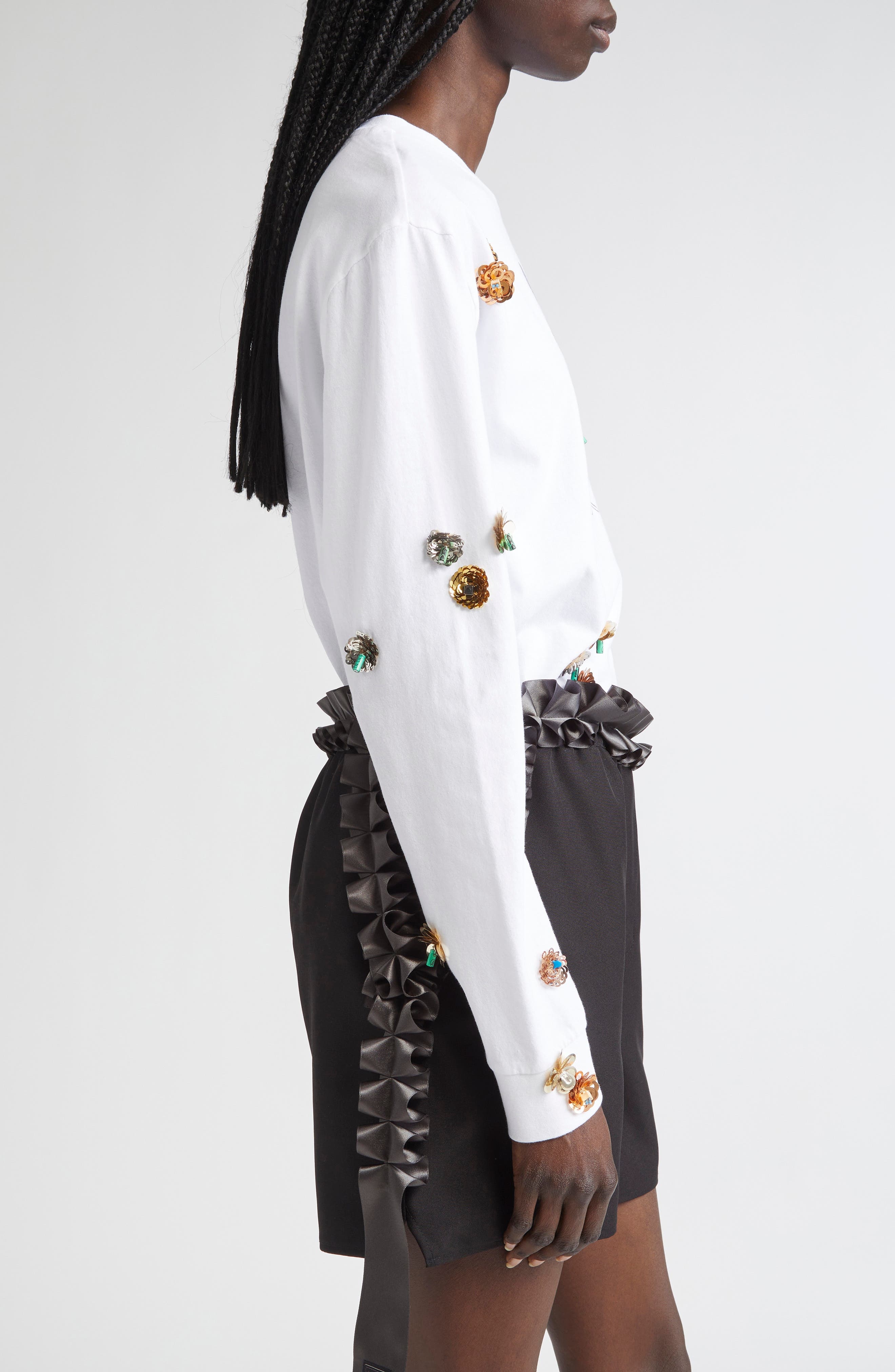 Coperni x Disney Mickey Mouse Appliqué Graphic T-Shirt in White at Nordstrom - 4