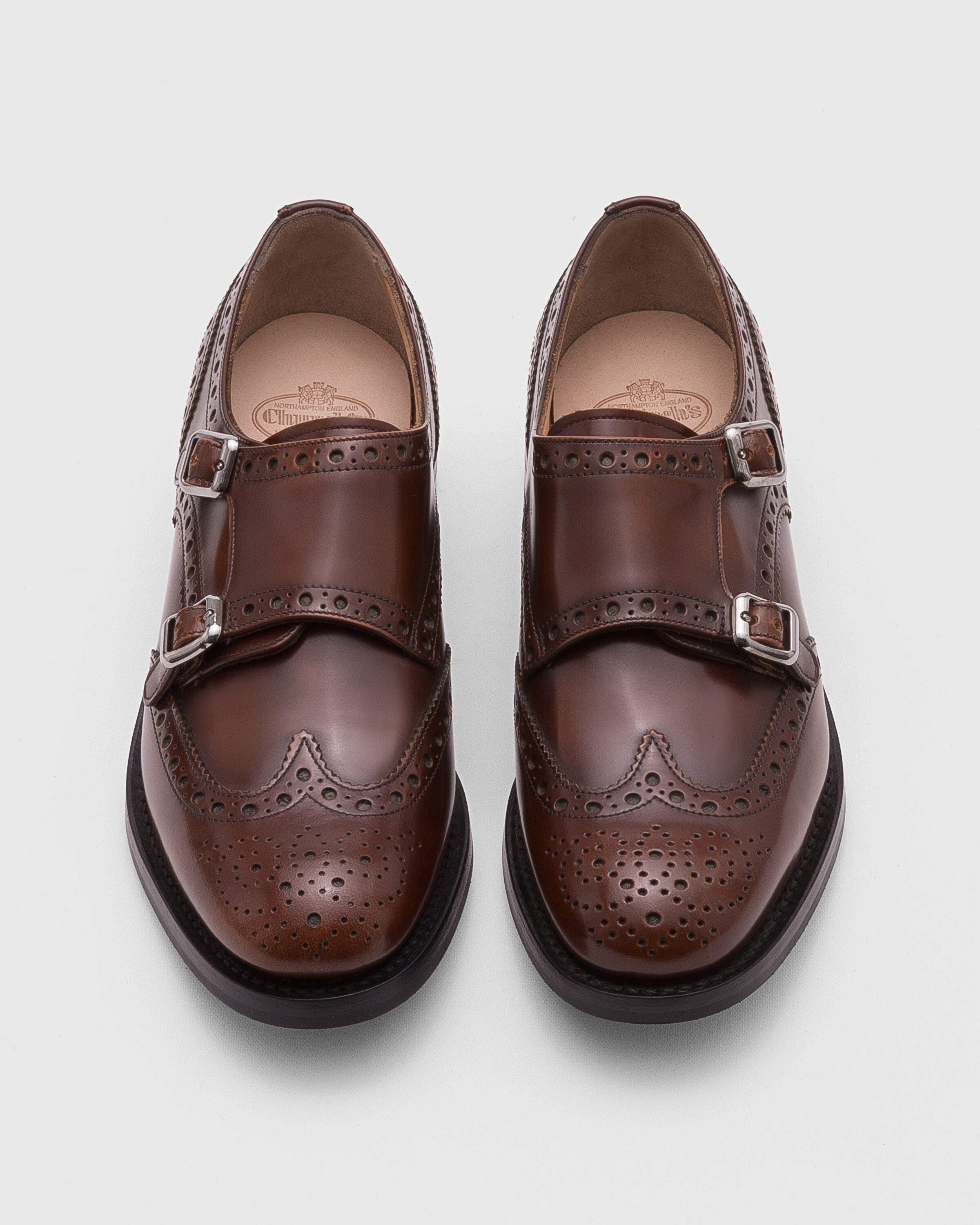 Polished Fumè Monk Brogue - 5