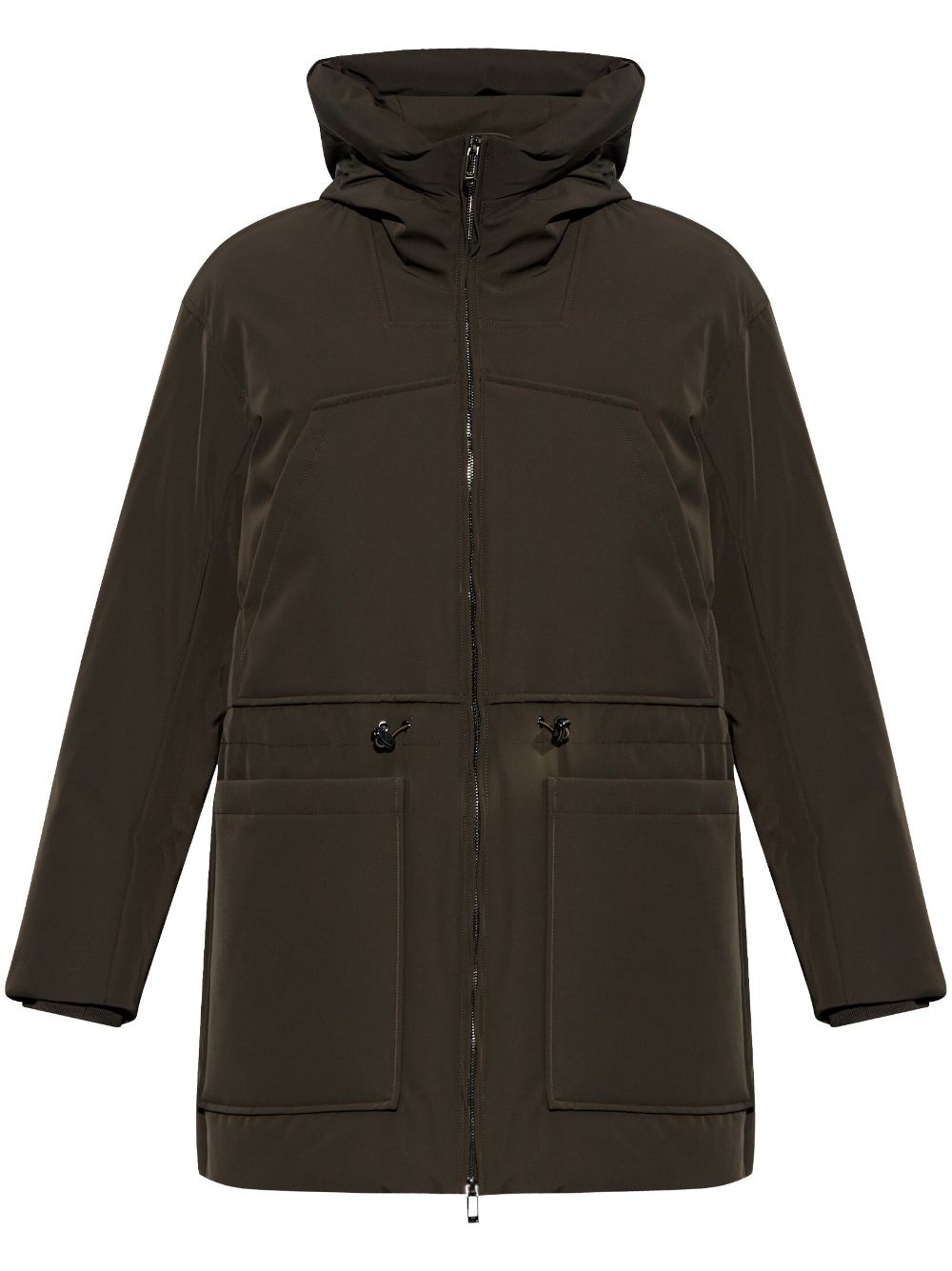 hooded down jacket - 1