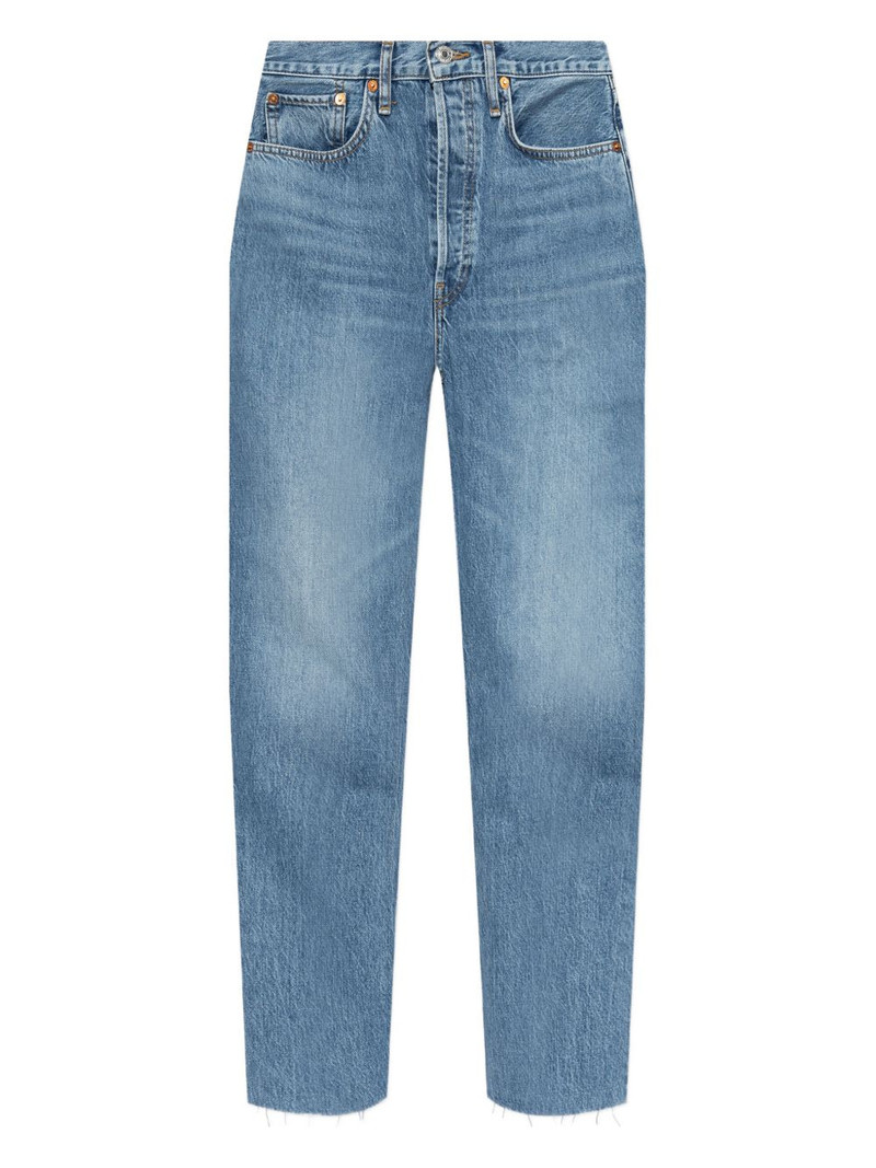 Stove Pipe washed-effect jeans 1