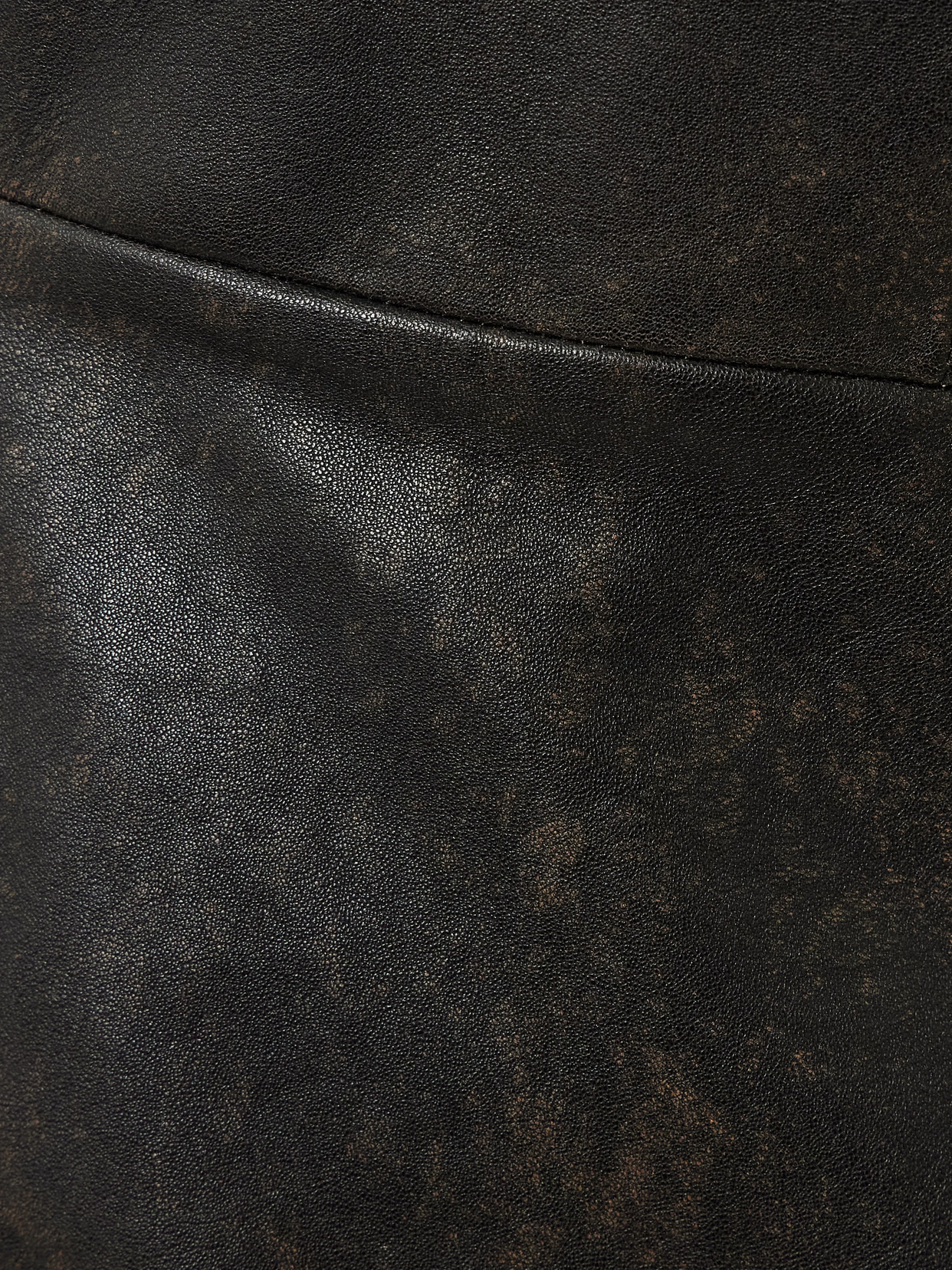 Strapless Leather Midi Dress - 4