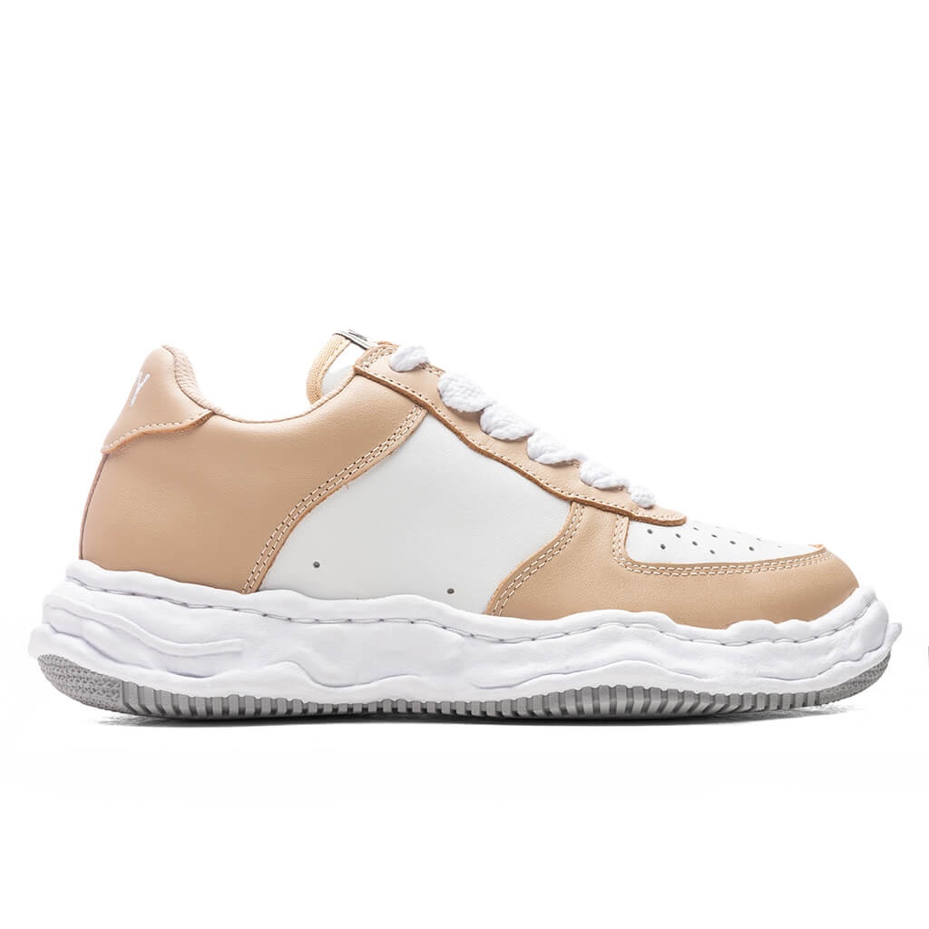 WAYNE LOW OG SOLE LEATHER SNEAKER - BEIGE/WHITE - 1