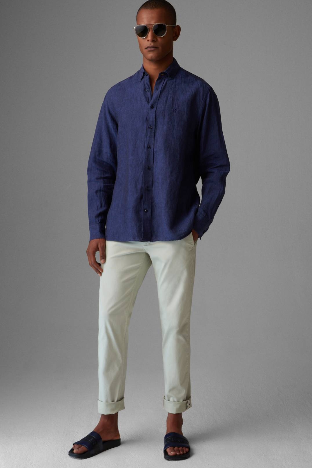 NIKO CHINOS IN LIME GREEN - 4