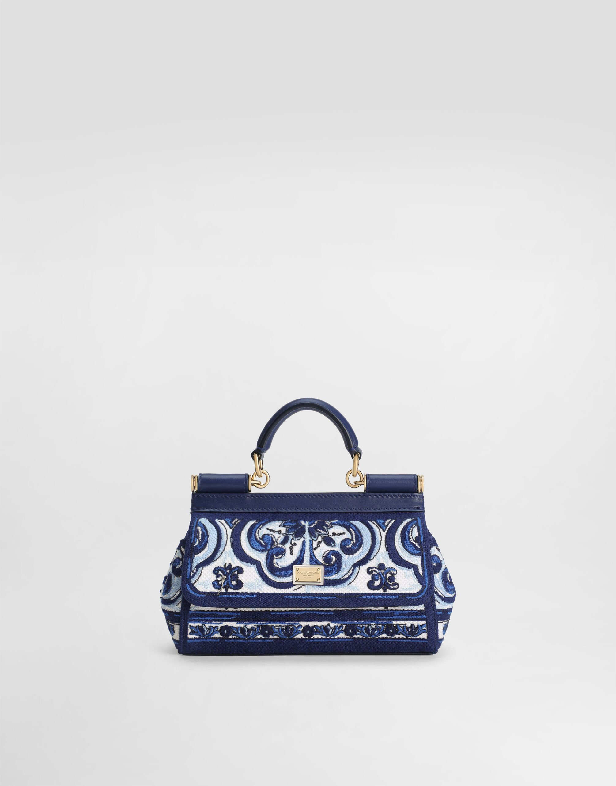 Small Sicily handbag with Majolica embroidery - 1