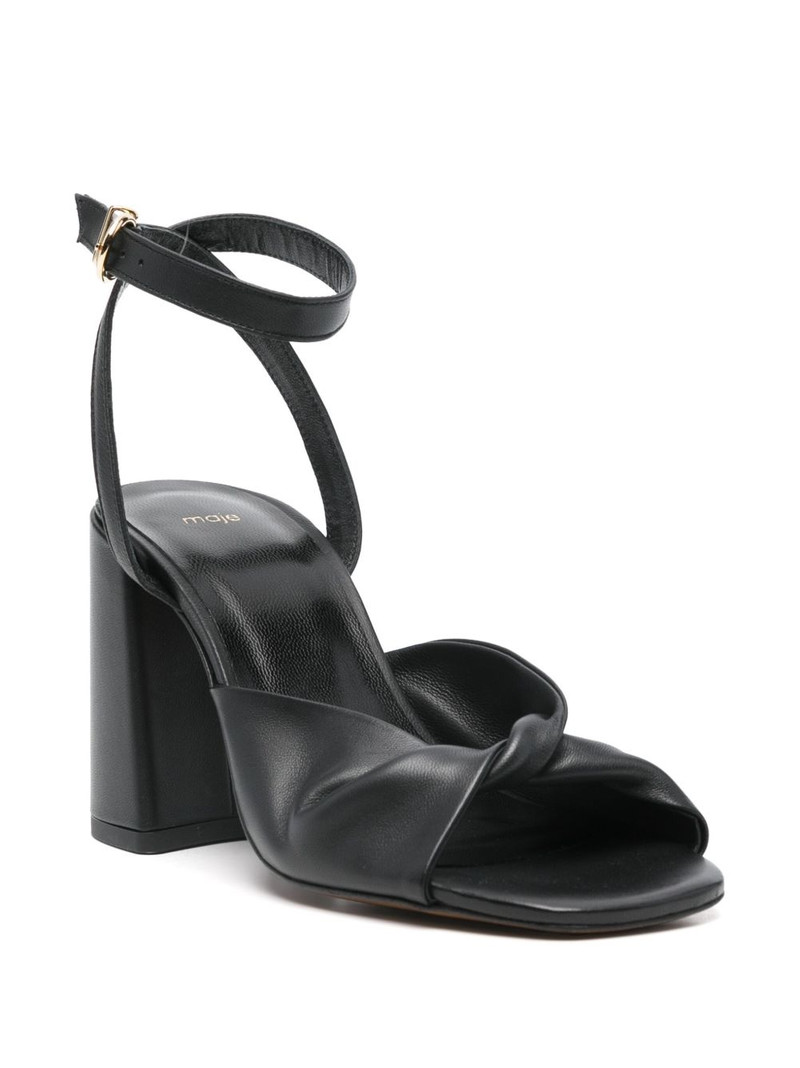 maje 80mm leather sandals outlook
