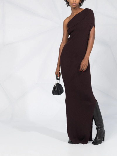 Rick Owens side-slit maxi skirt outlook