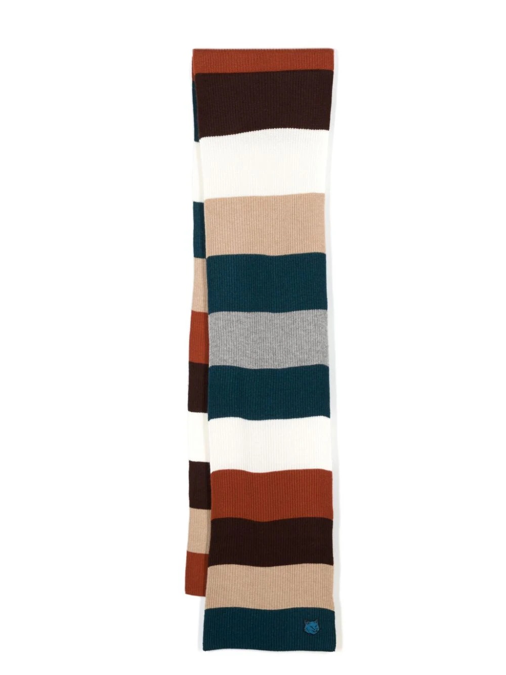 MAISON KITSUNE Women Preppy Striped Scarf - 1