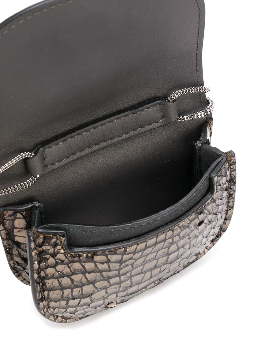 crocodile-effect mini bag - 5