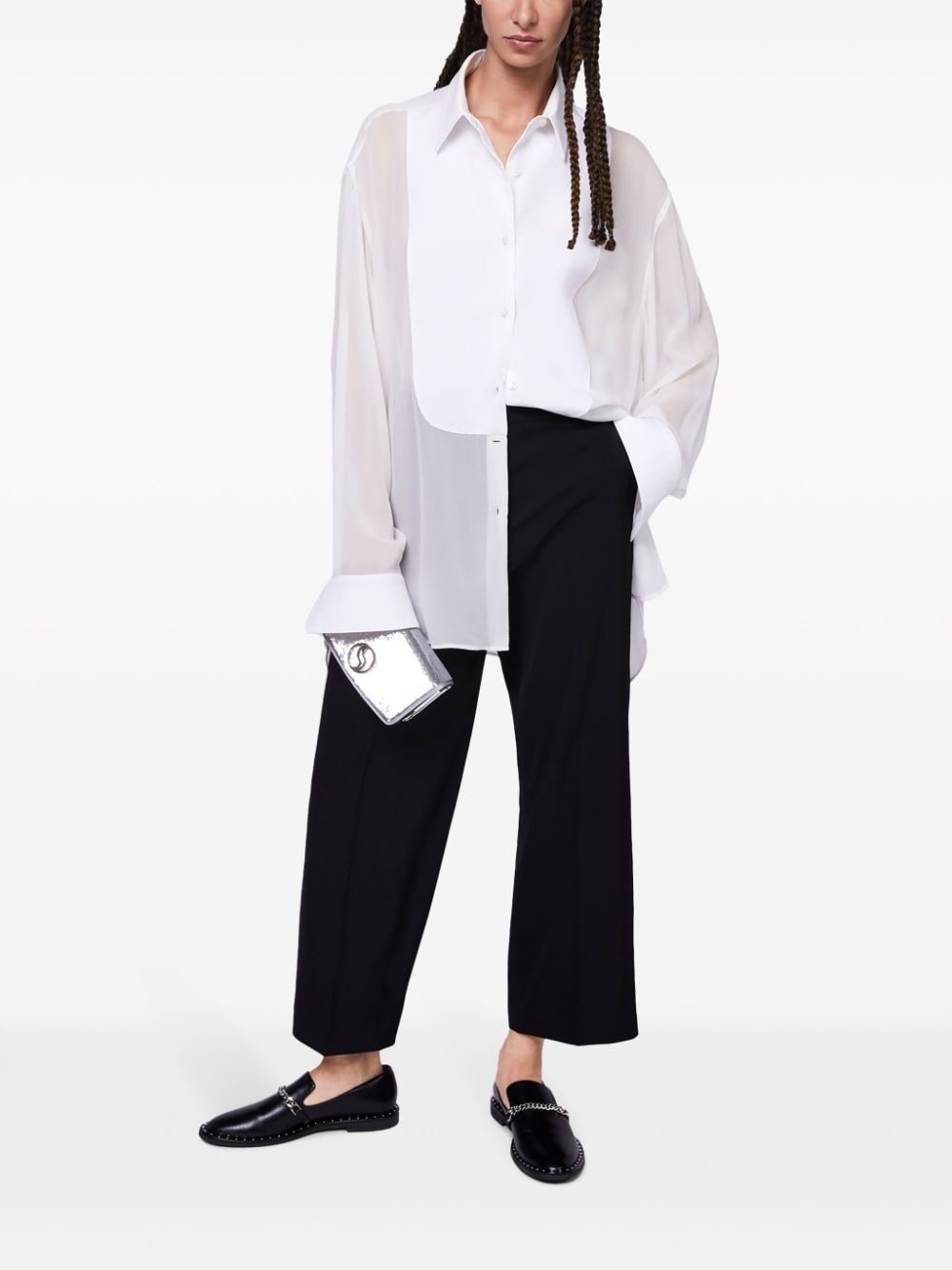 S-Wave button-up silk shirt - 2