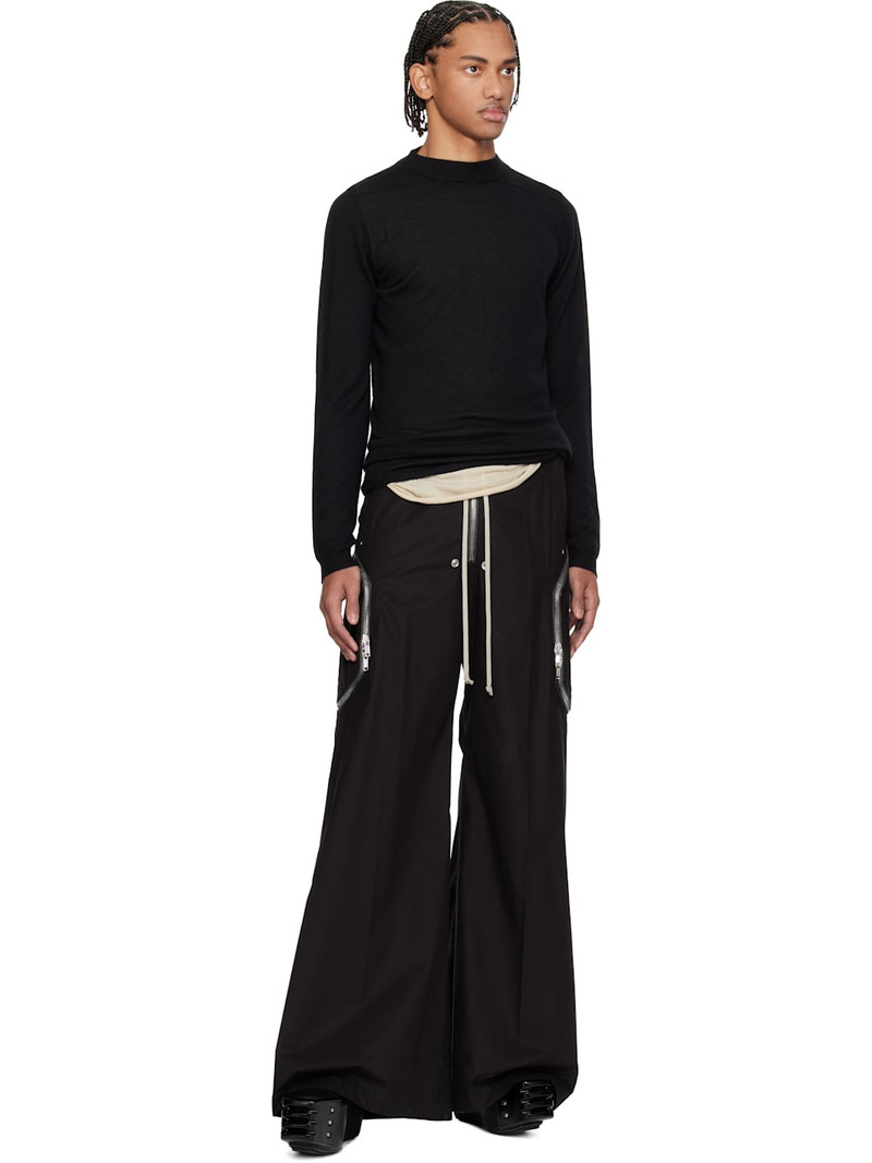 Rick Owens Black Temple Level Lupetto Sweater outlook
