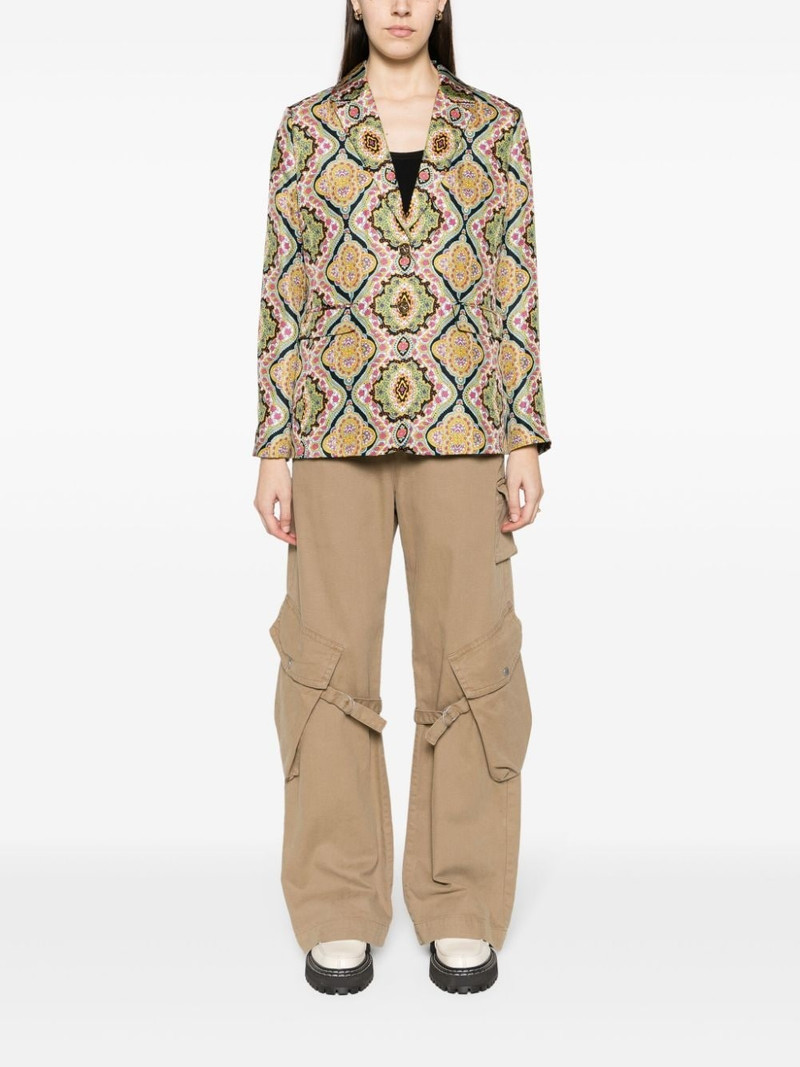 Etro floral-print silk blazer outlook