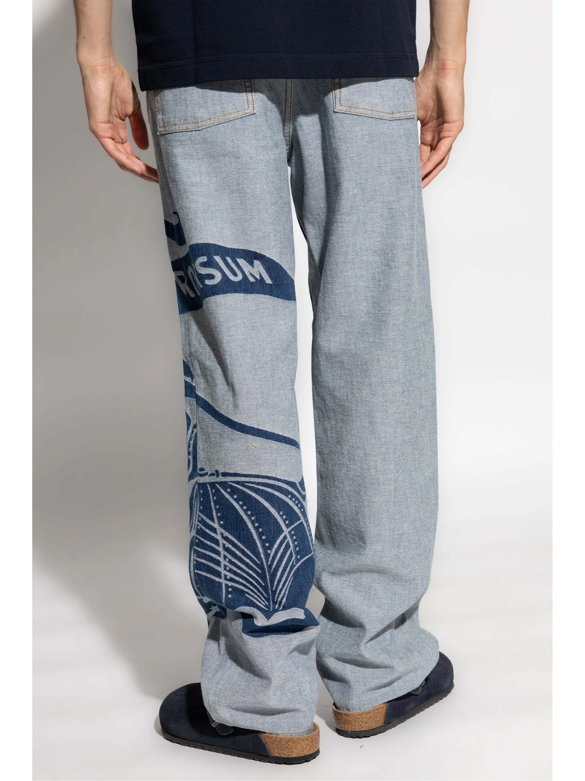 BURBERRY Men EKD Oversized Denim Trousers - 3