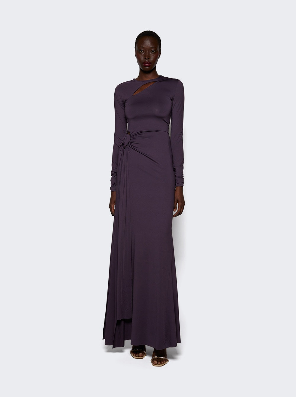 Tie Front Gown Fig - 2