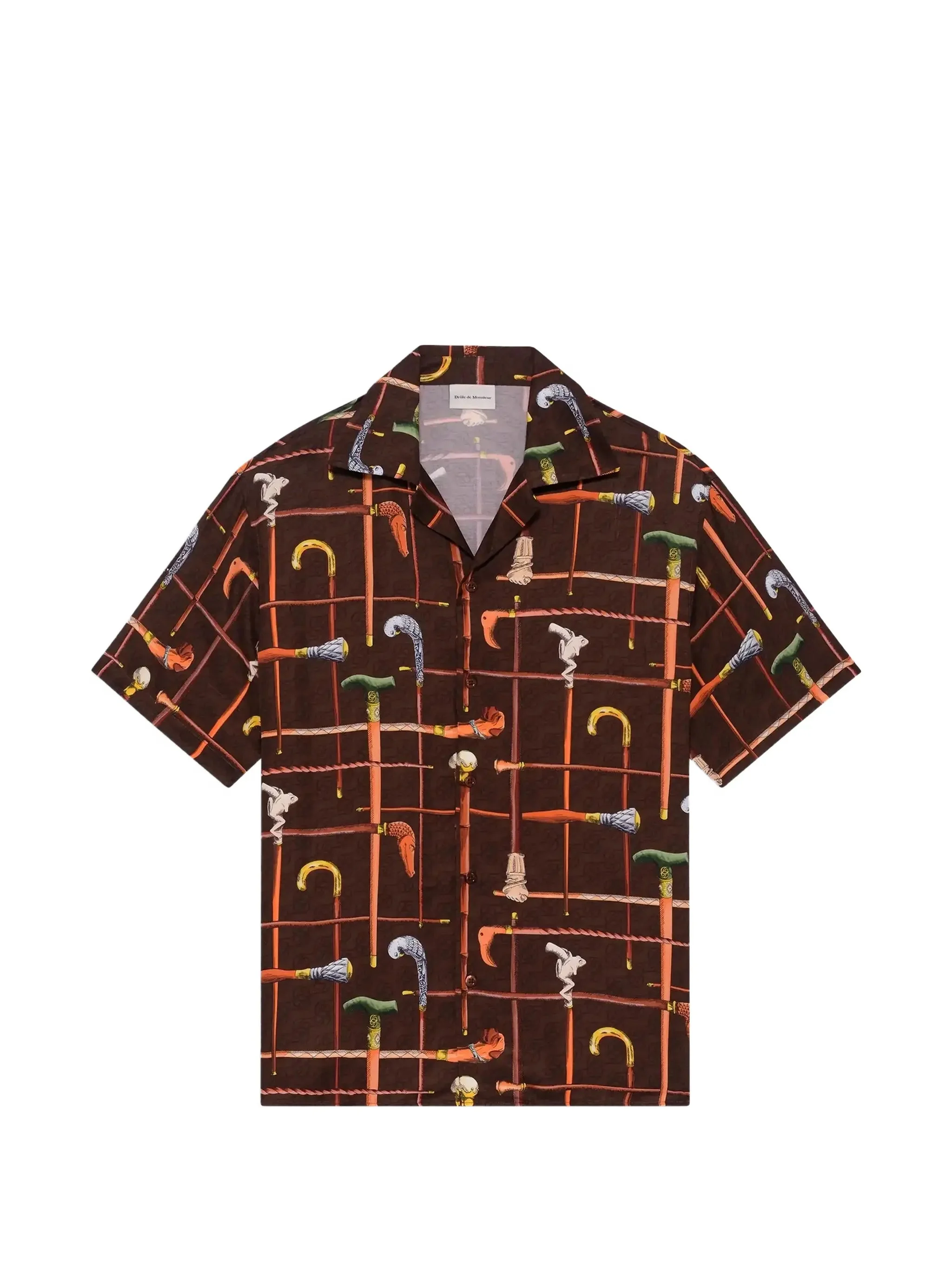 Drole De Monsieur Spread-collar Print Shirt - 1