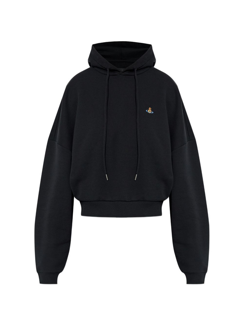 Orb-embroidered hoodie 1