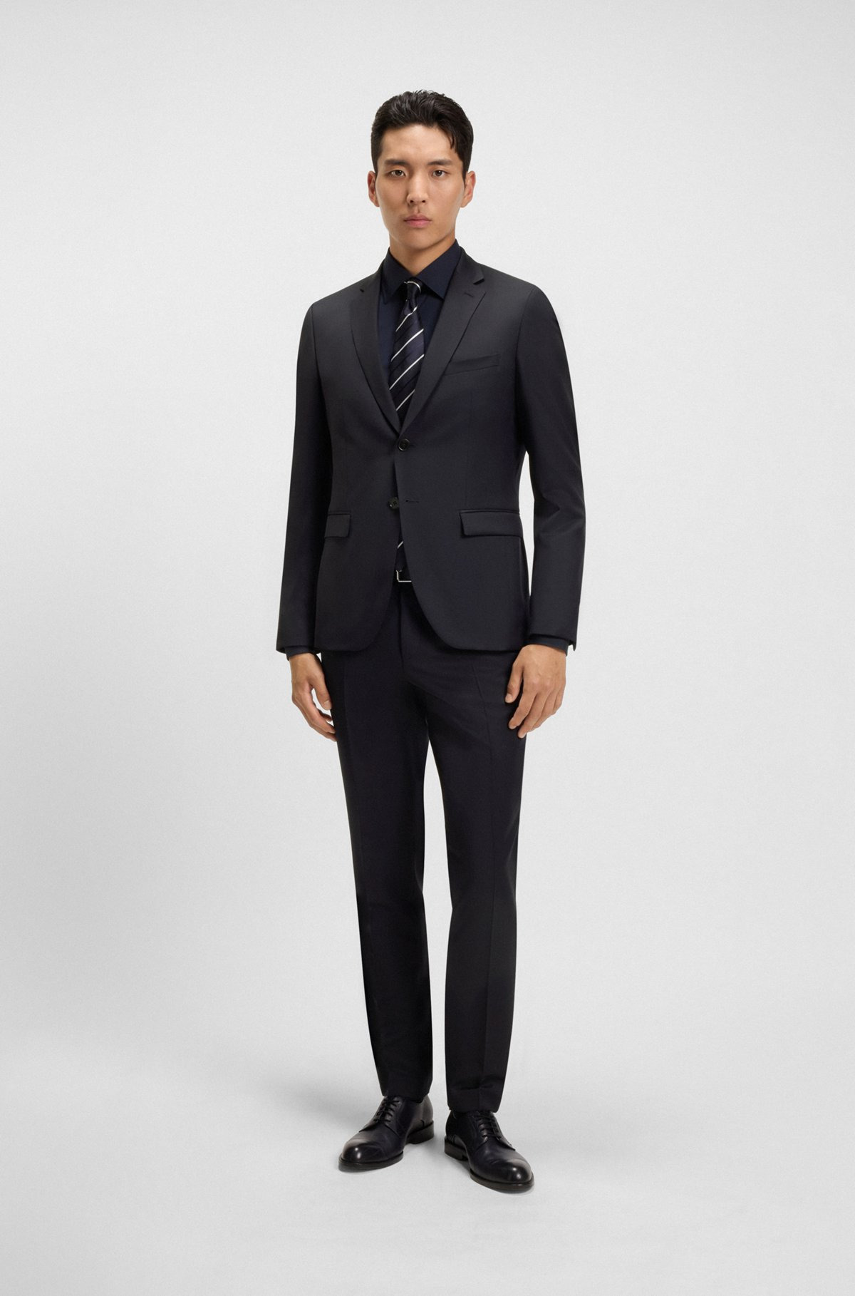 FORMAL TROUSERS IN VIRGIN-WOOL SERGE - 3