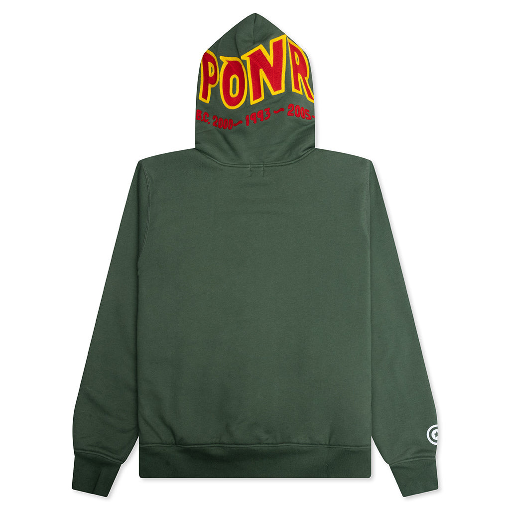2ND SHARK FULL ZIP HOODIE - GREEN - 2