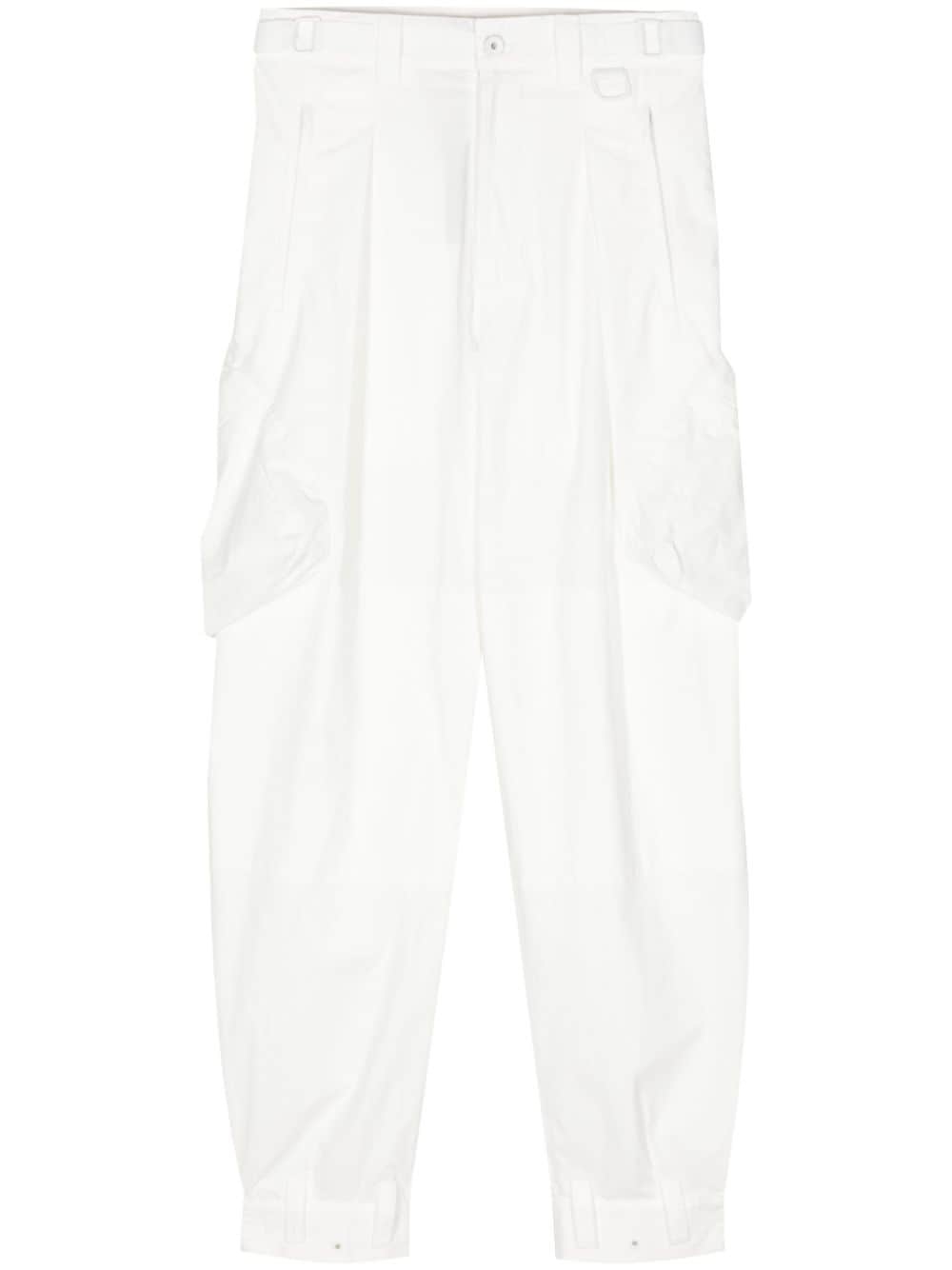 pleated cargo trousers - 1