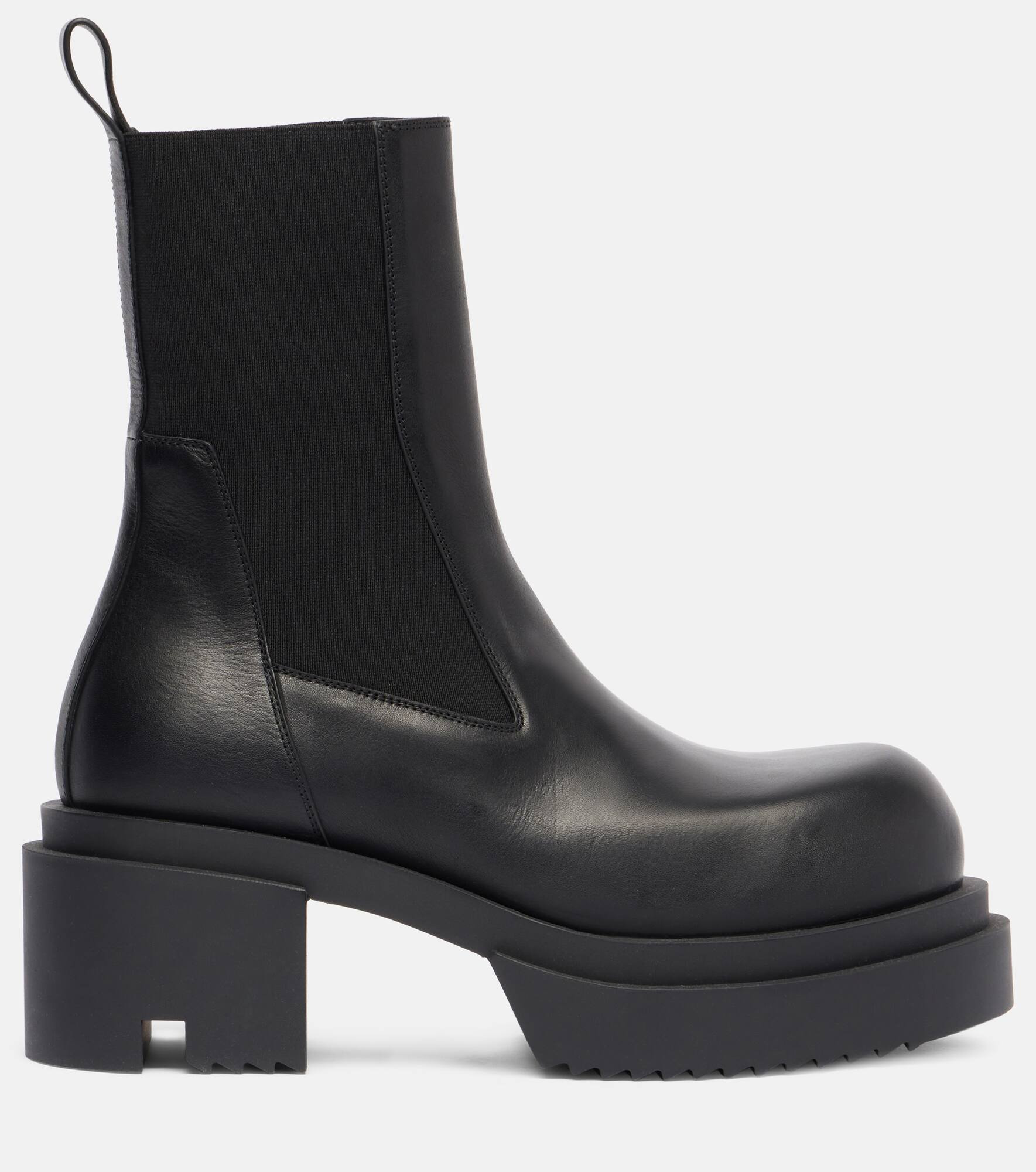 Beatle leather platform Chelsea boots - 4