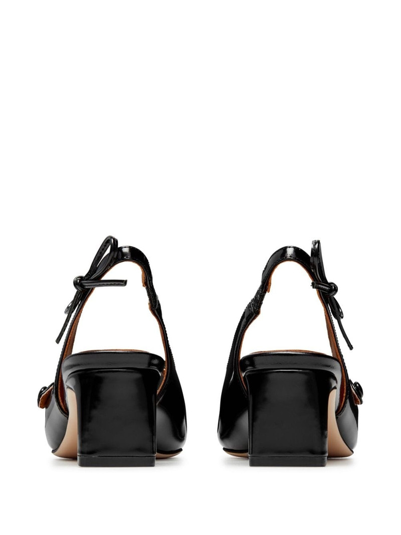 Bow 50mm square-toe pumps 3