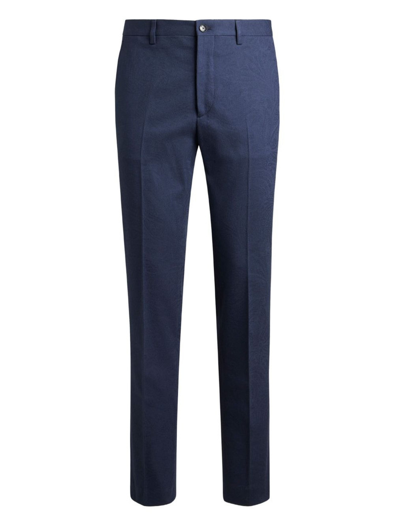 paisley-pattern trousers 1