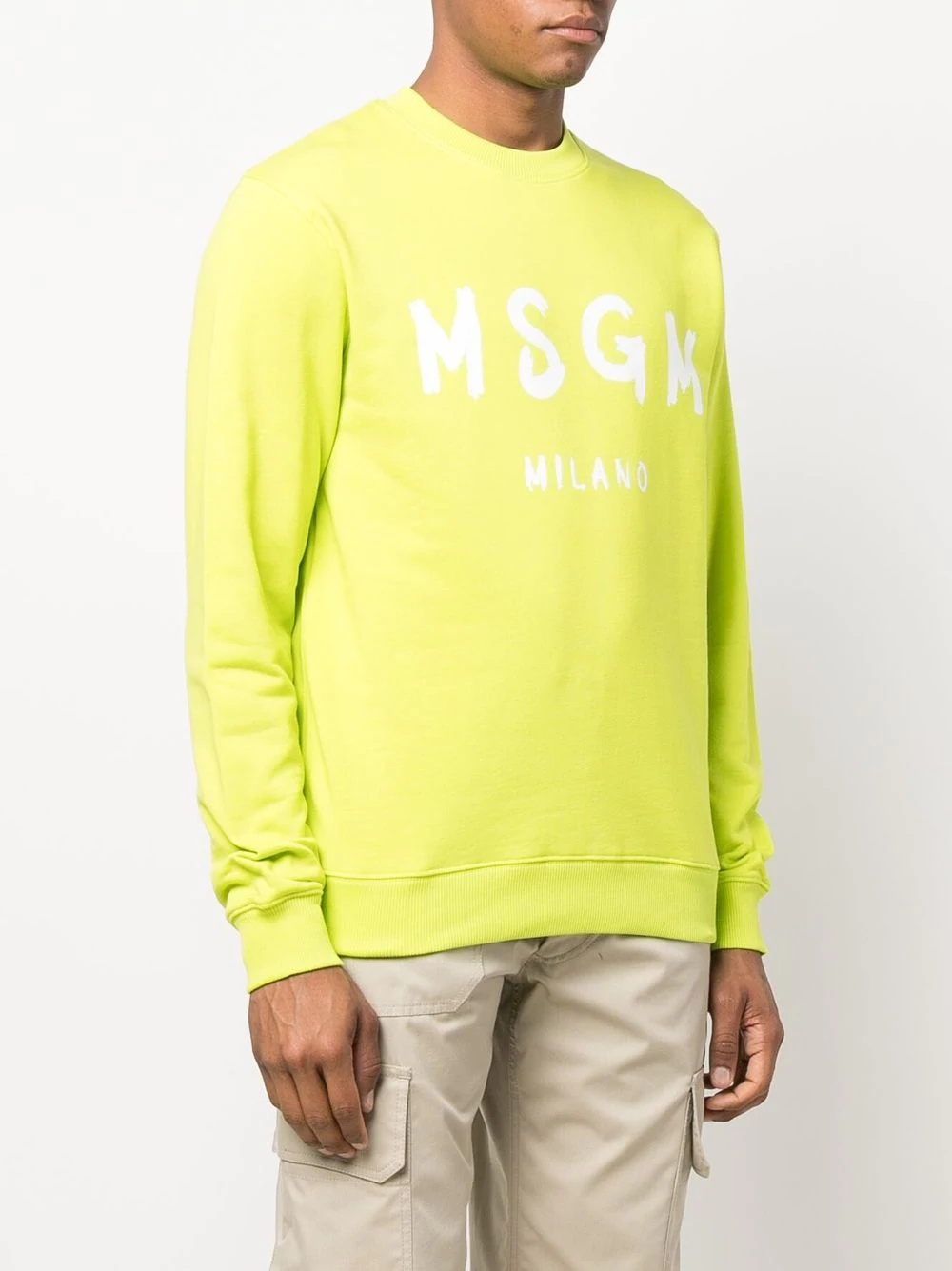 logo-print cotton sweatshirt - 3