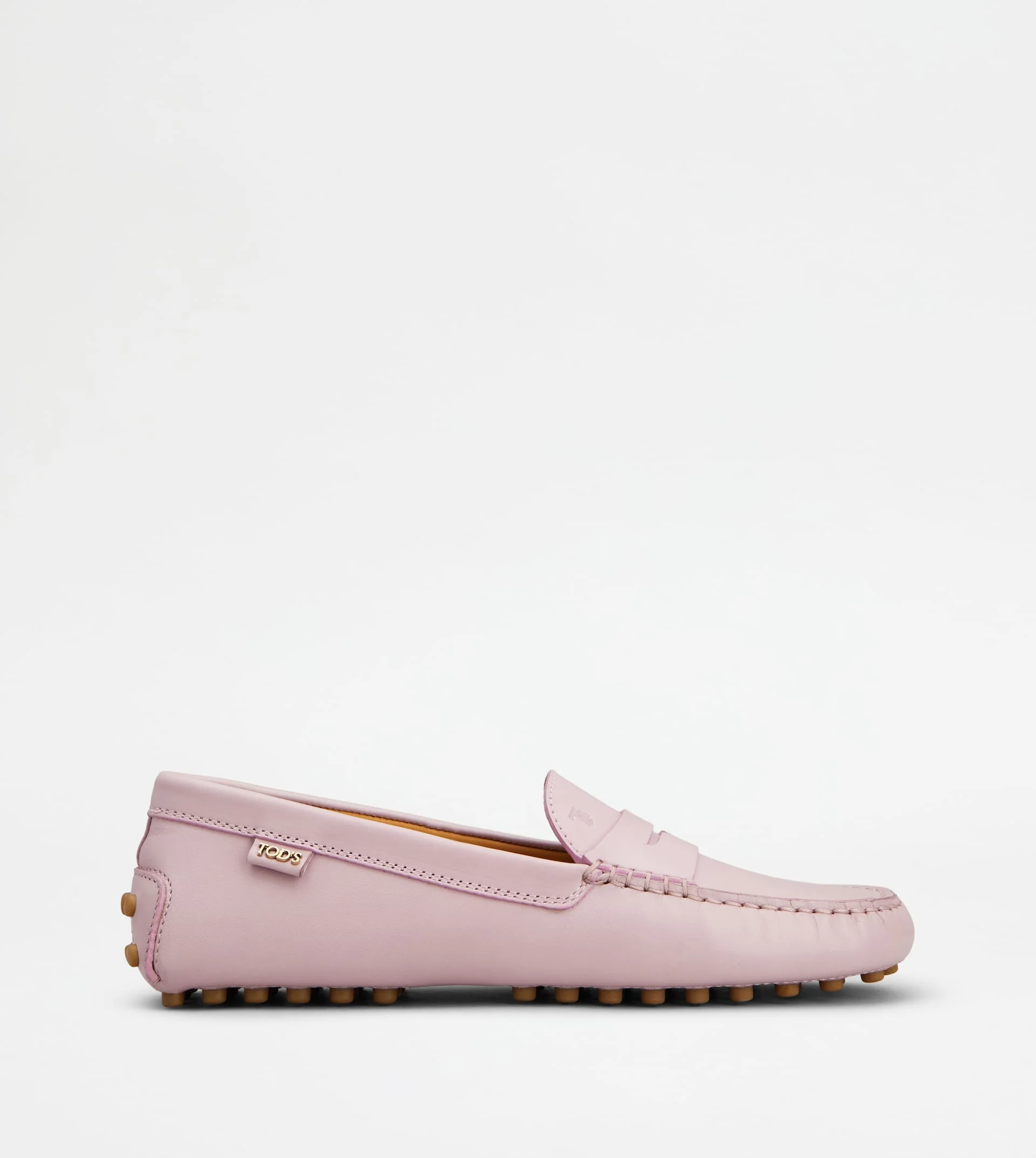 GOMMINO LOAFERS IN LEATHER - PINK - 1