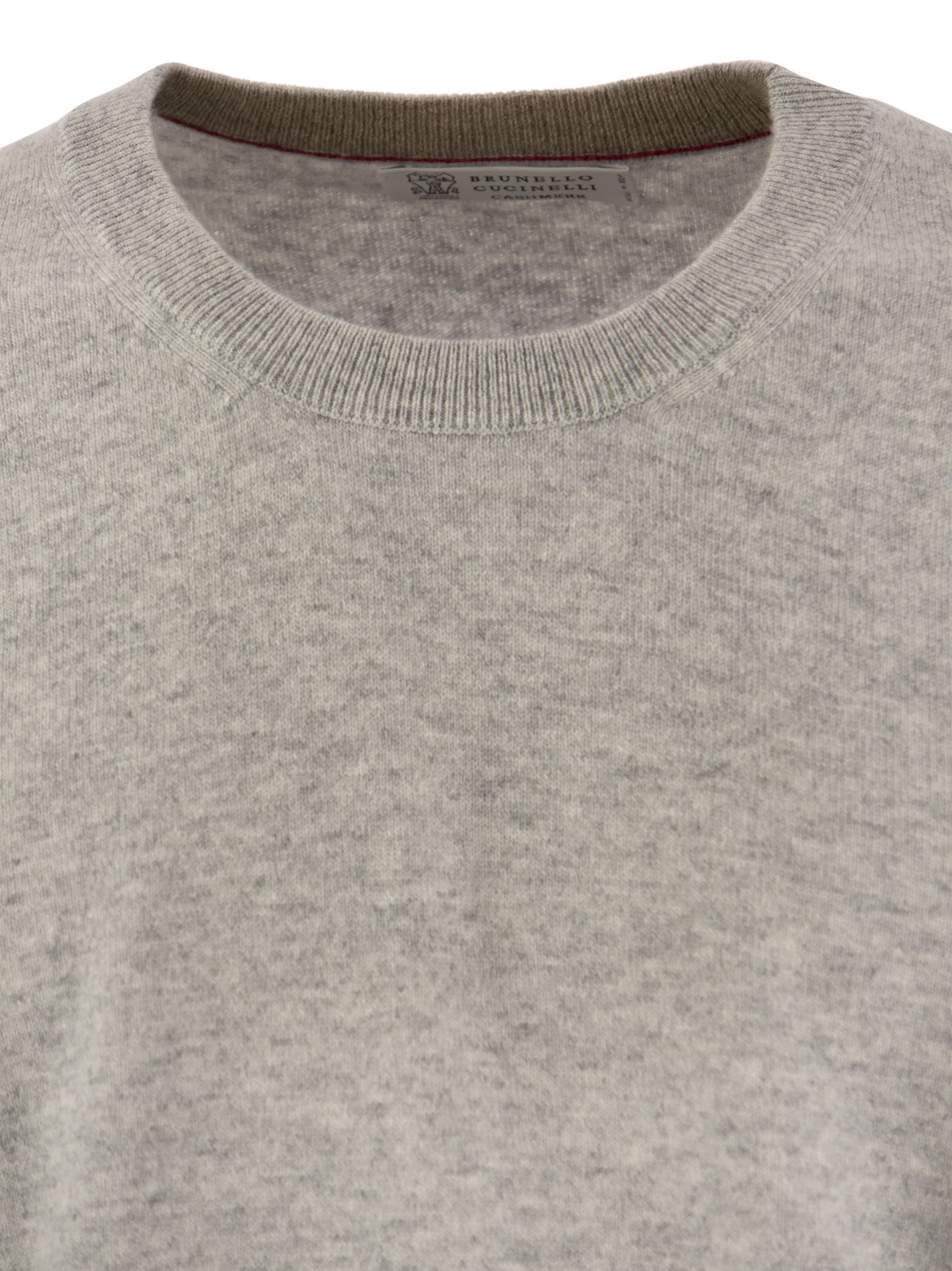 Brunello Cucinelli Men Pure Cashmere Crew-Neck Sweater - 4
