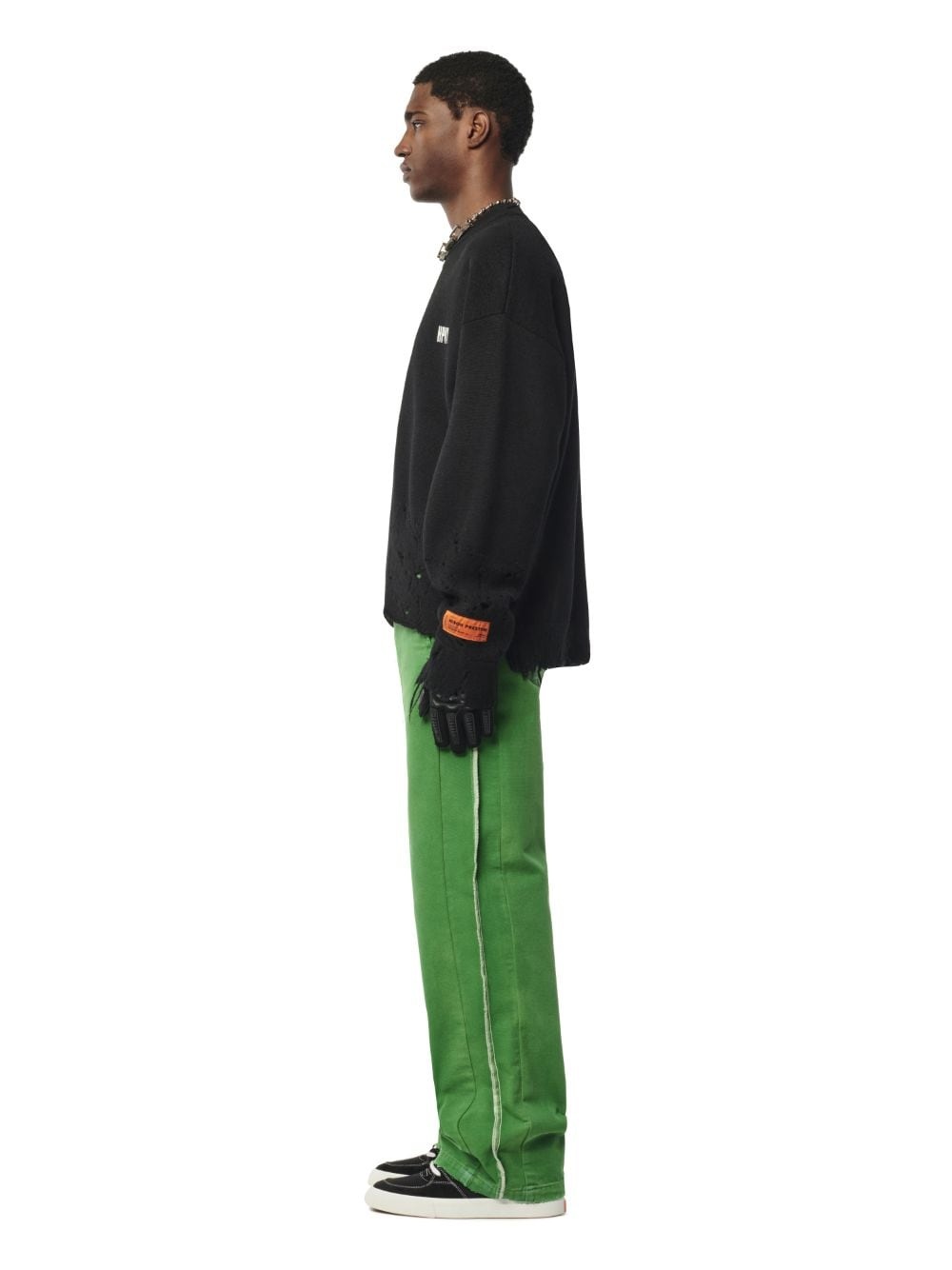 Shredded Knit Crewneck - 3