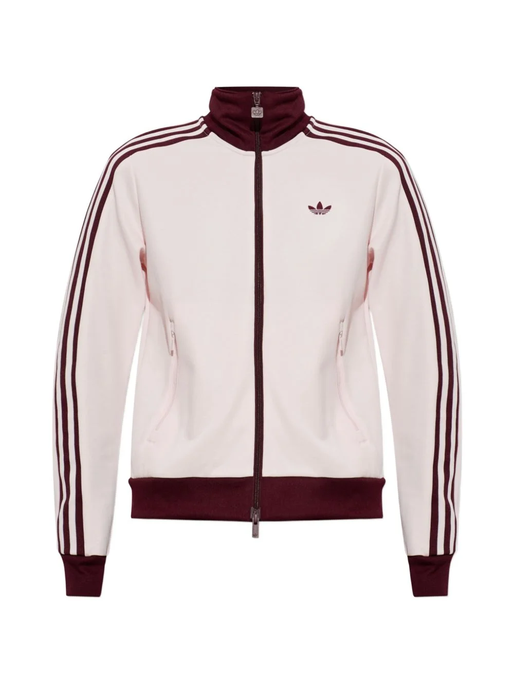 logo-embroidered side-stripe jacket - 1