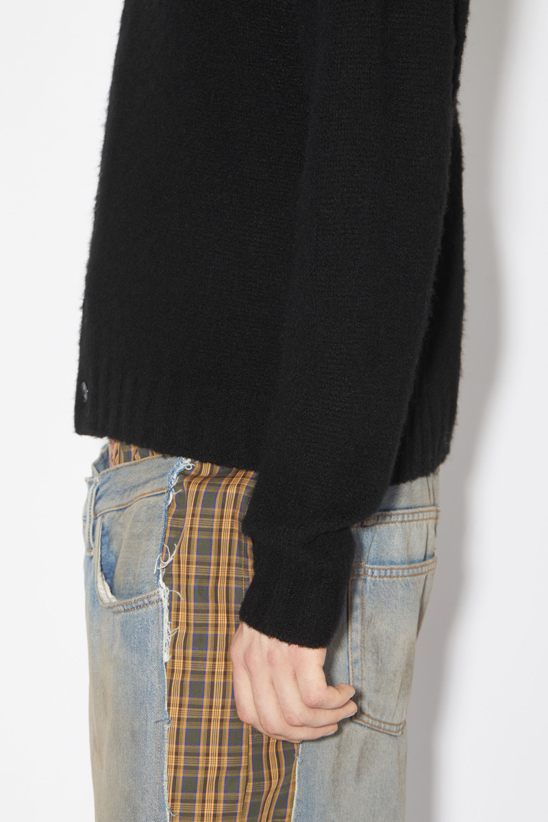 Polo wool cardigan - Black 3