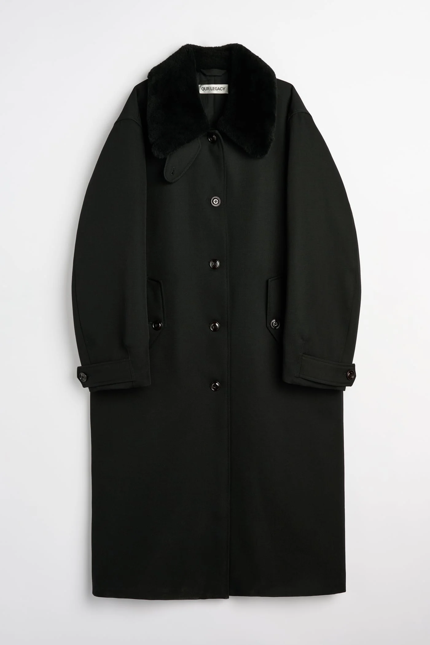 Tundra Coat Coarse Black Gabardine - 1