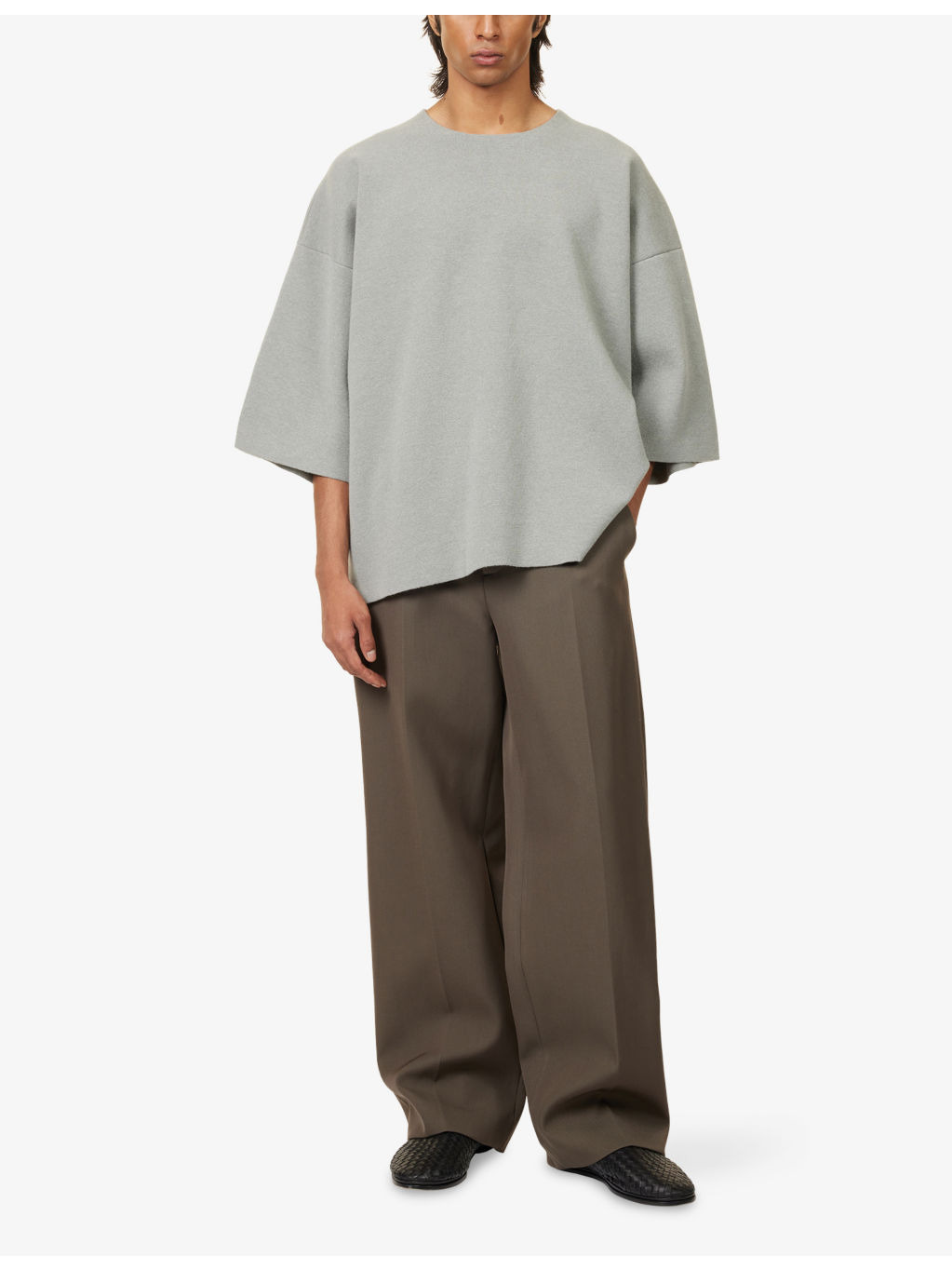 Milano Short-Sleeve Wool-Knitted Top - 2