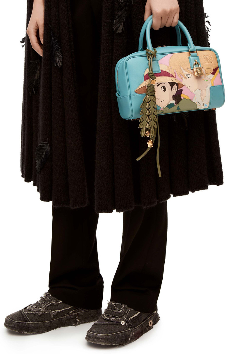 Loewe Rock paper scissors in calfskin and brass outlook