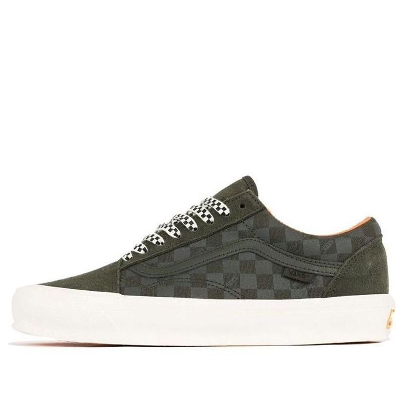 Vans Porter-Yoshida & Co. x OG Old Skool LX 'Green Floral Checkerboard' VN0A4P3XWW6 - 1