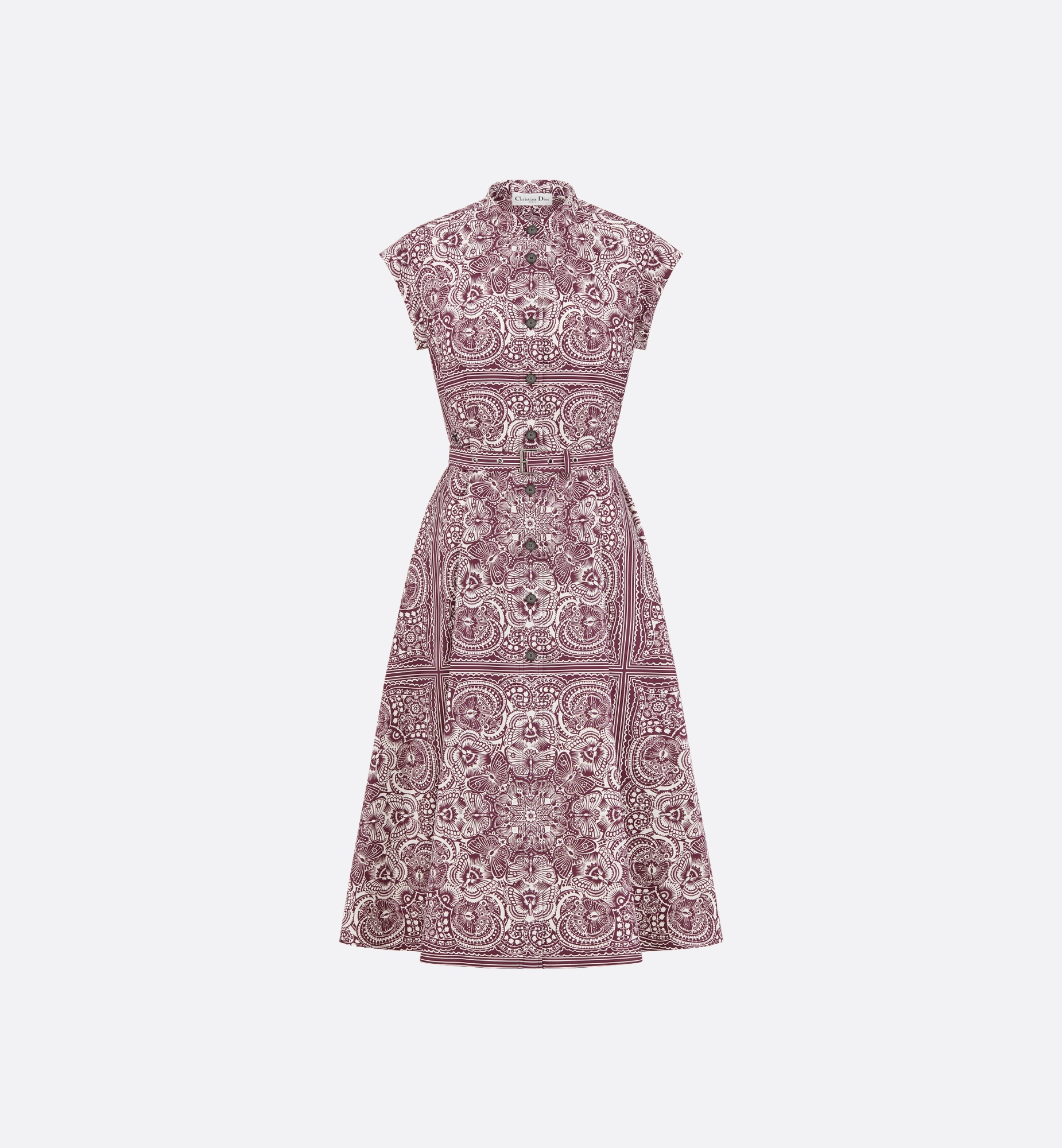 Mid-Length Belted Shirtdress - 1