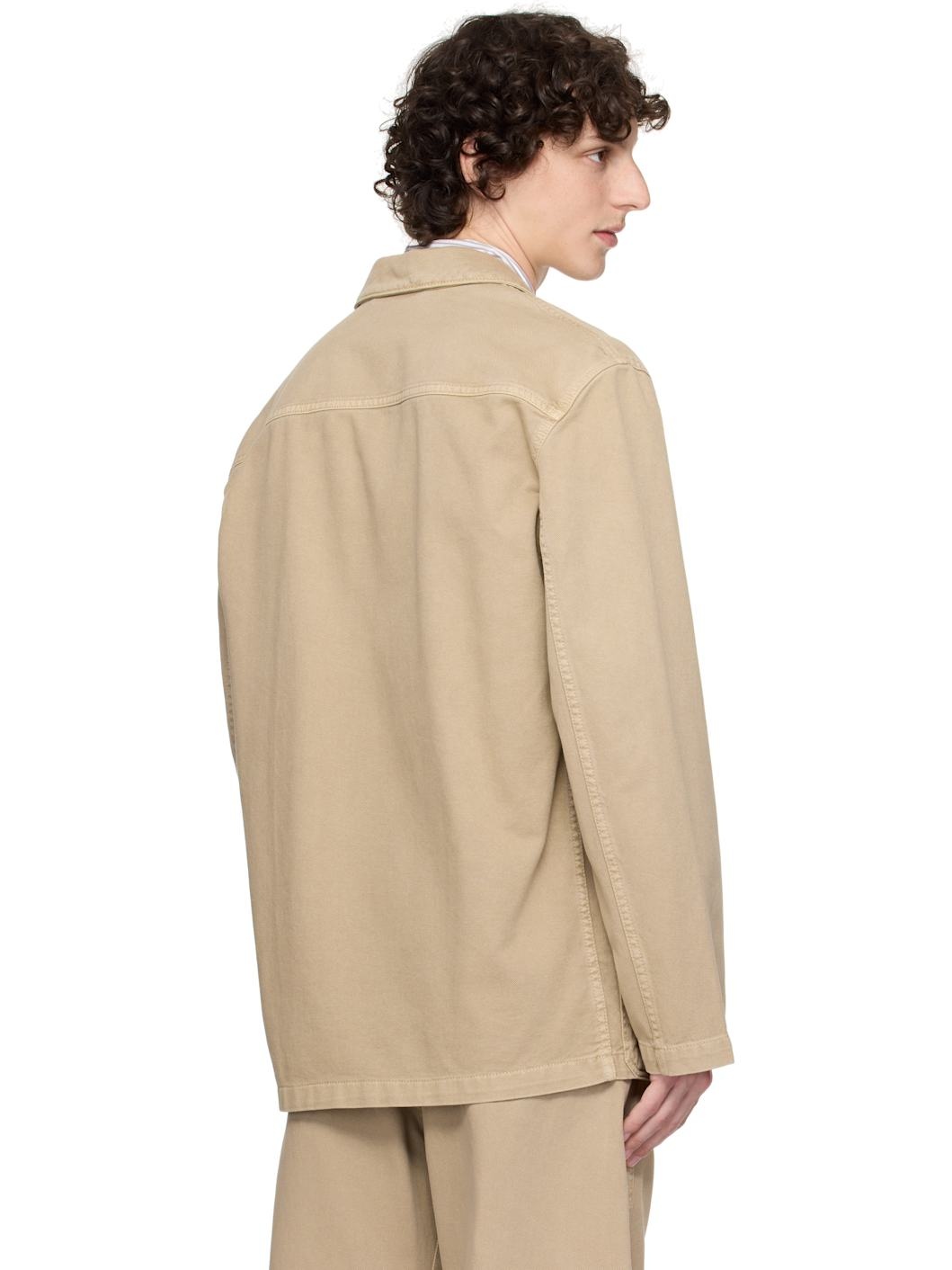 Beige Workwear Blazer - 3