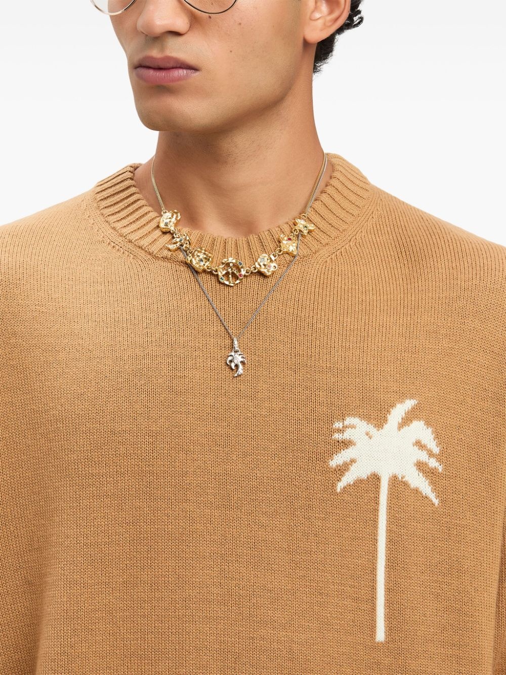 palms-knit sweater - 6