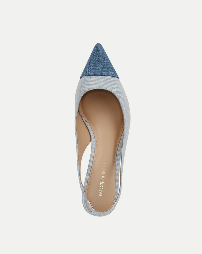 LILIANA DENIM SLINGBACK PUMP 3