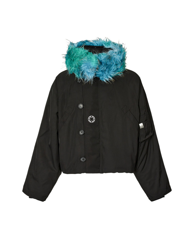NYLON LOGO PARKA WITH PRINT - 1