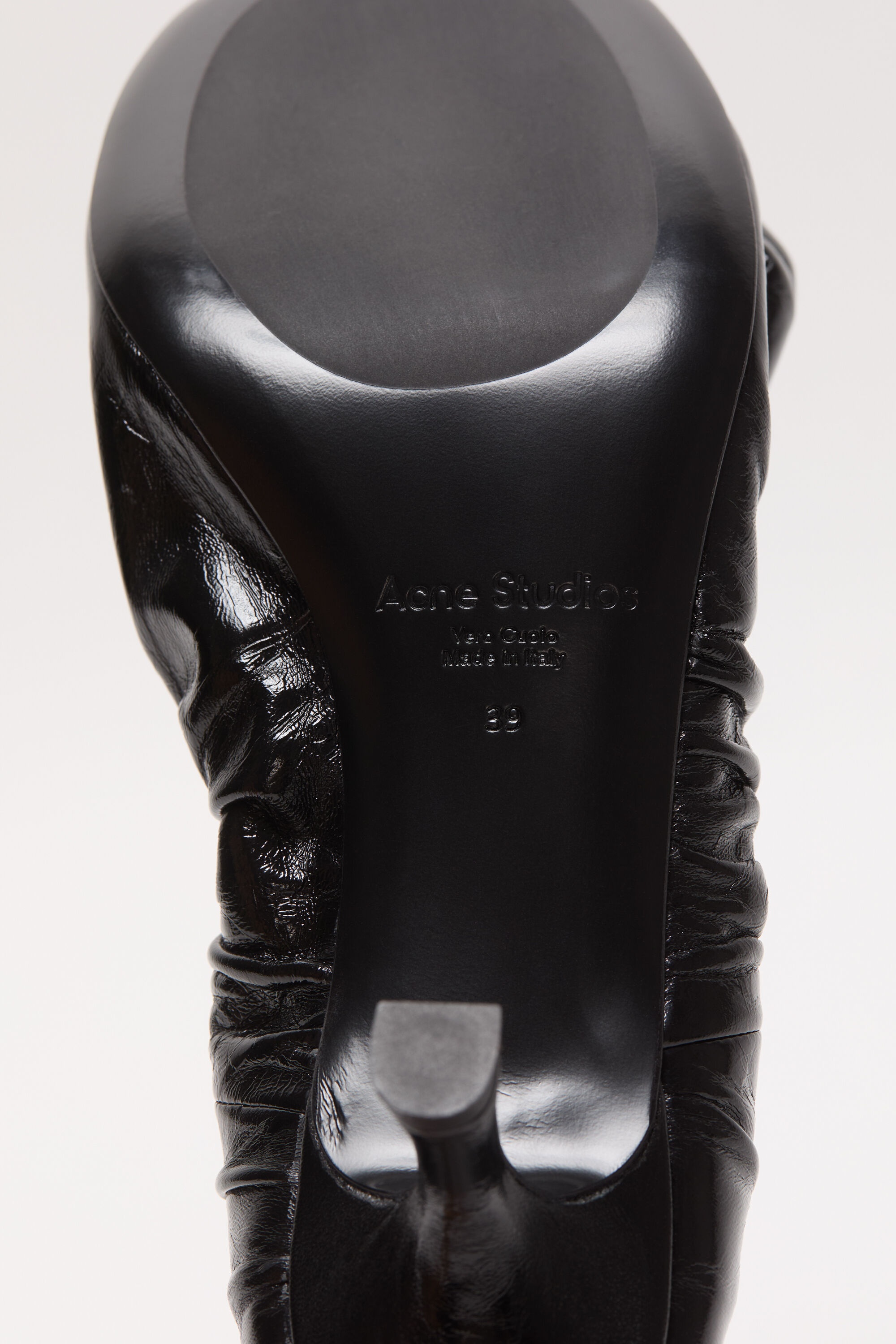 Leather heel shoes - Black - 6